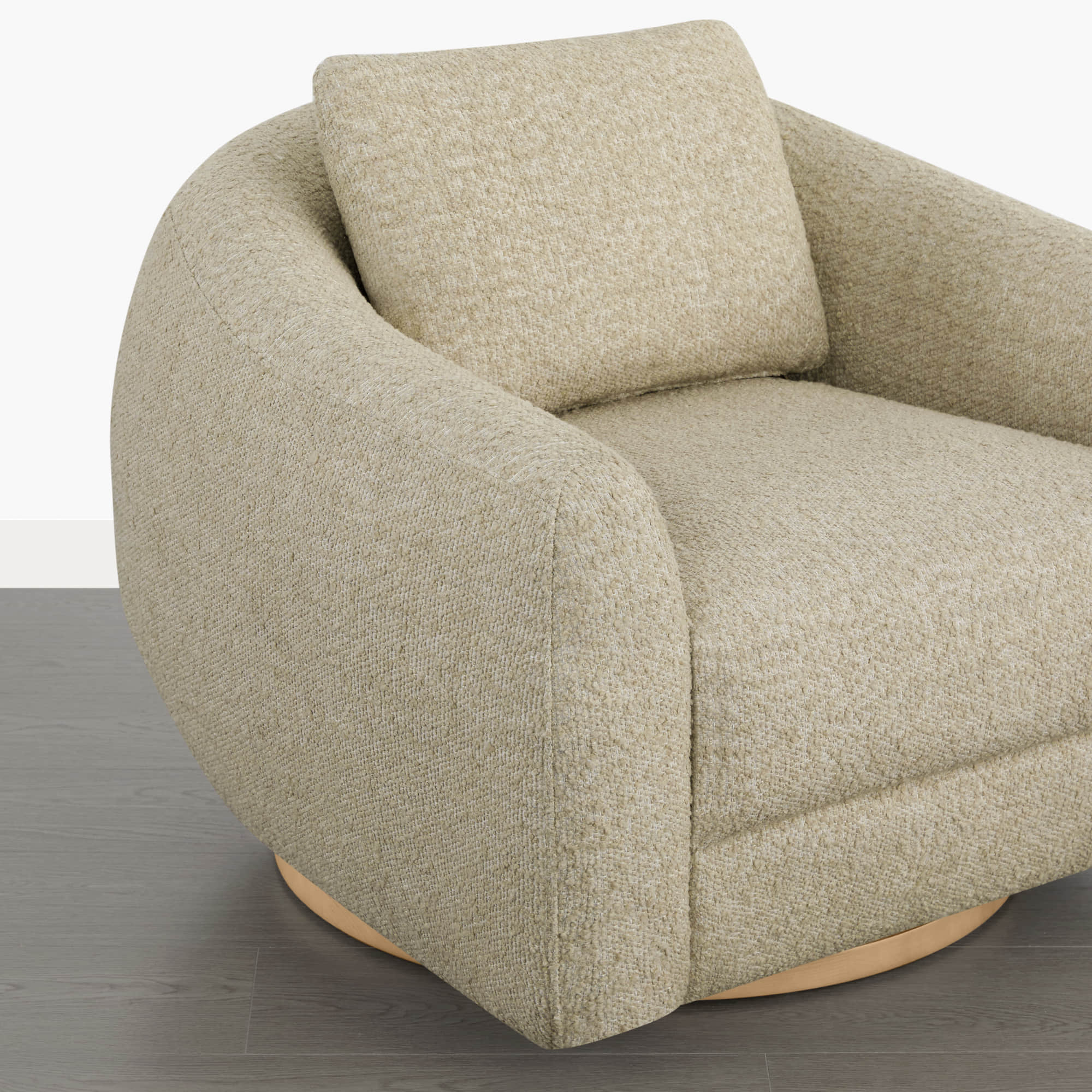 Mateo Modern Genuine Leather Swivel Accent Chair - Image 26
