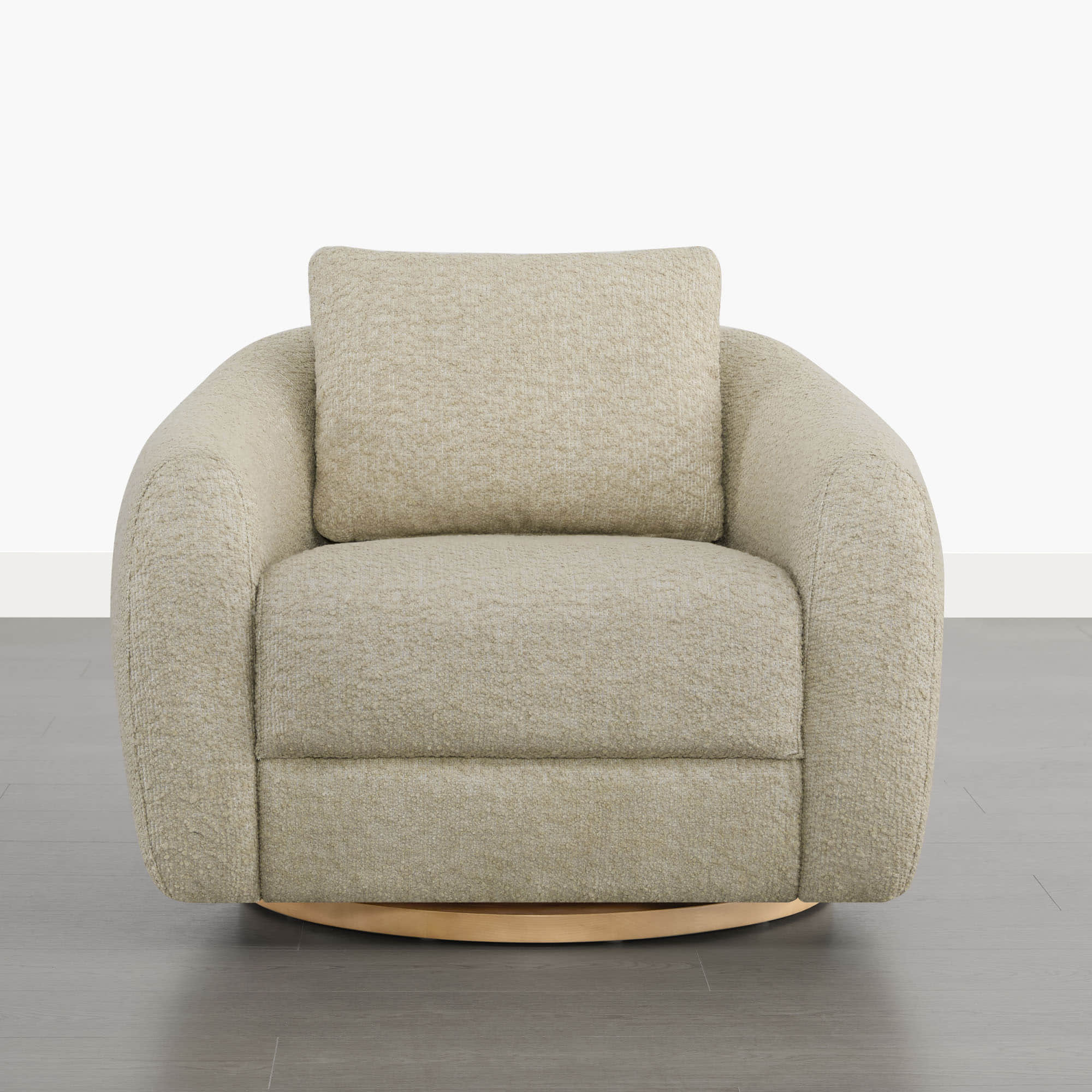Mateo Modern Genuine Leather Swivel Accent Chair - Image 30