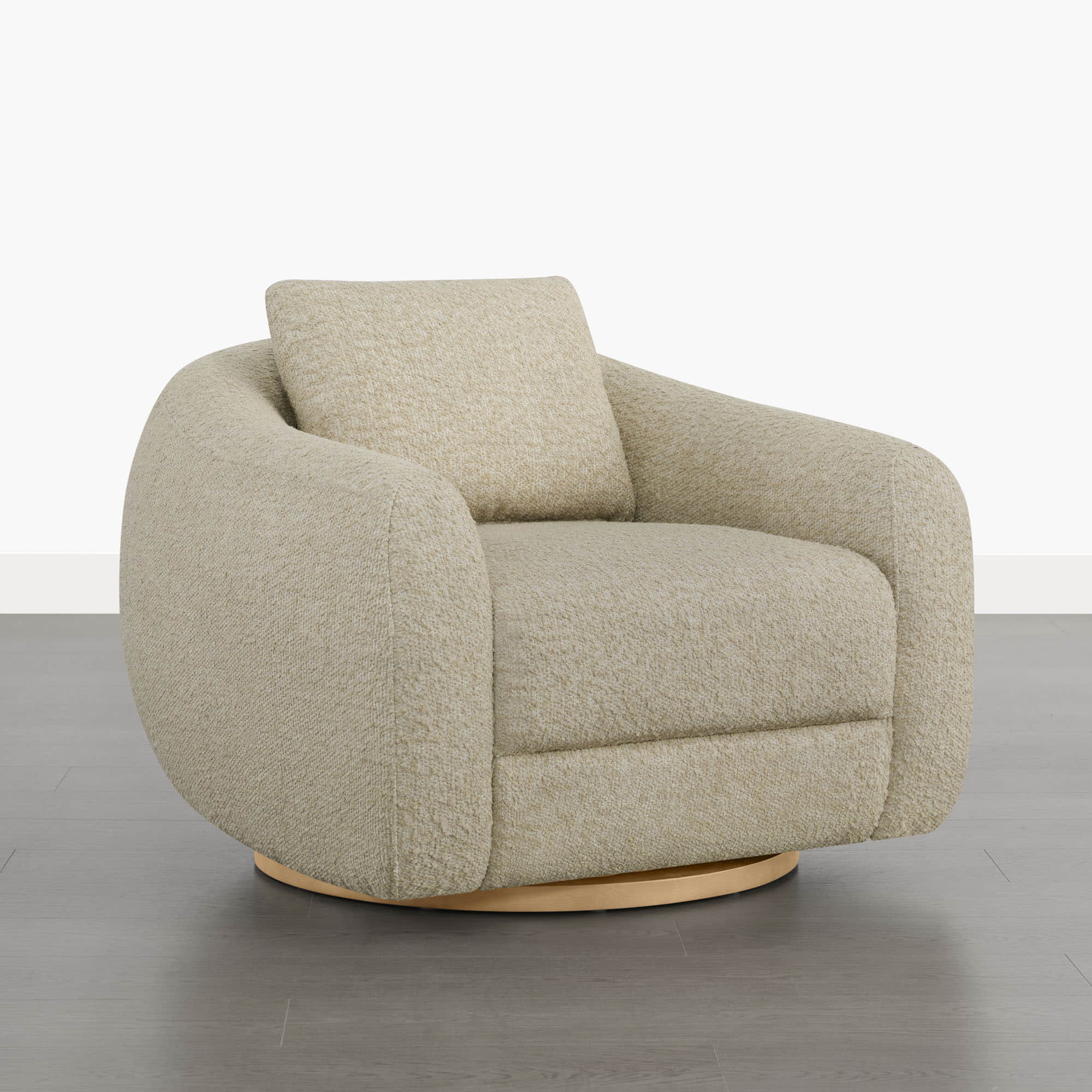 Mateo Modern Genuine Leather Swivel Accent Chair - Image 32