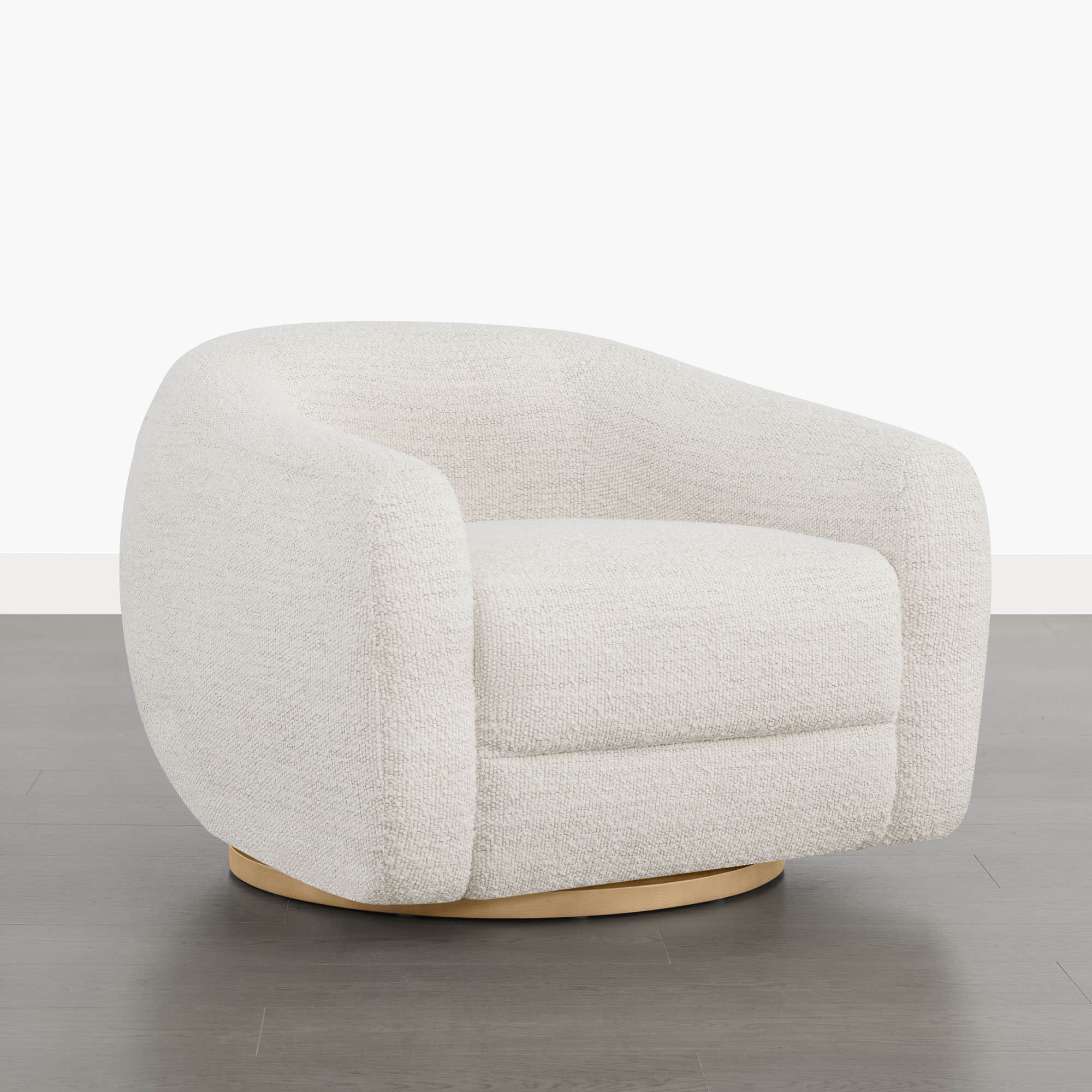 Mateo Modern Genuine Leather Swivel Accent Chair - Image 37