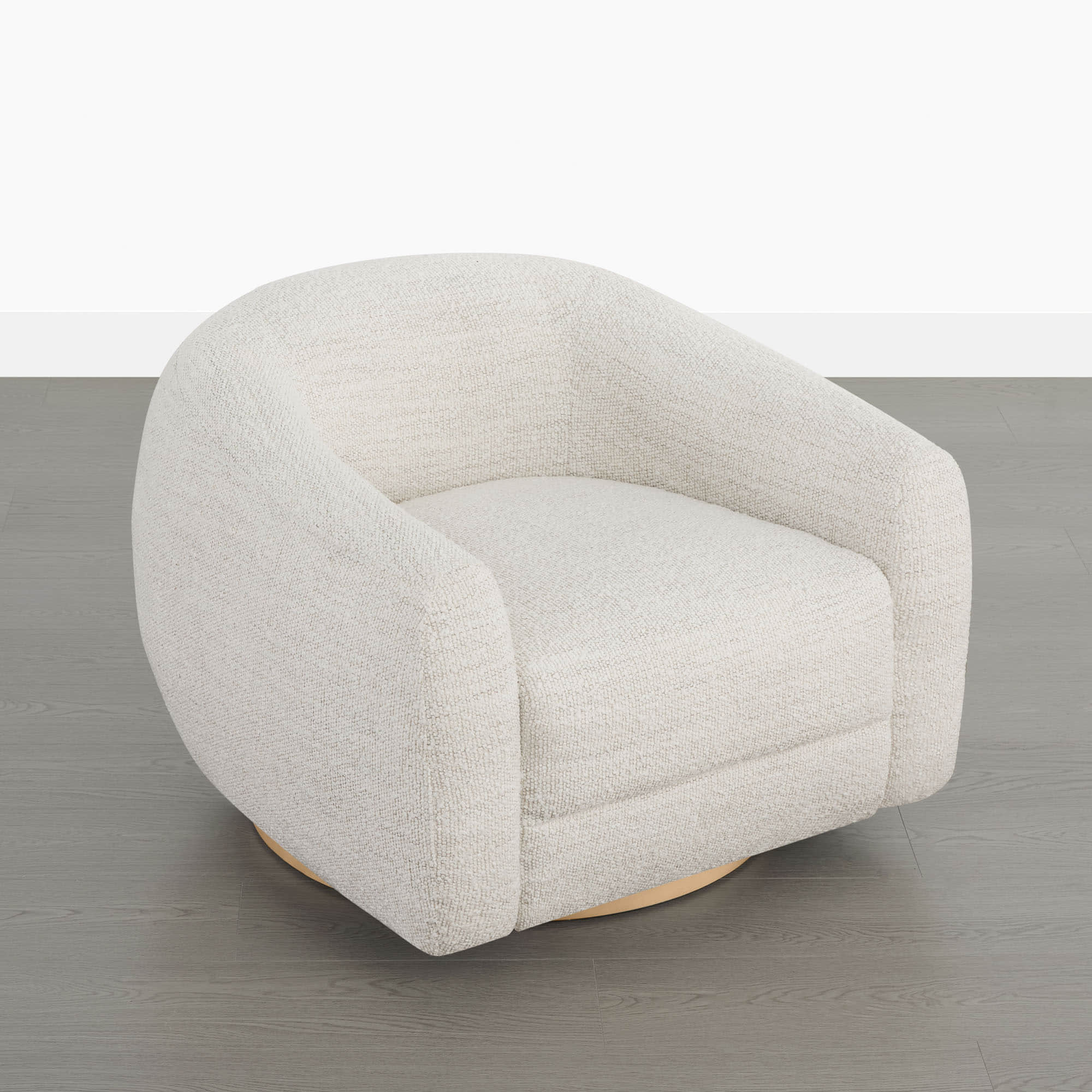 Mateo Modern Genuine Leather Swivel Accent Chair - Image 41