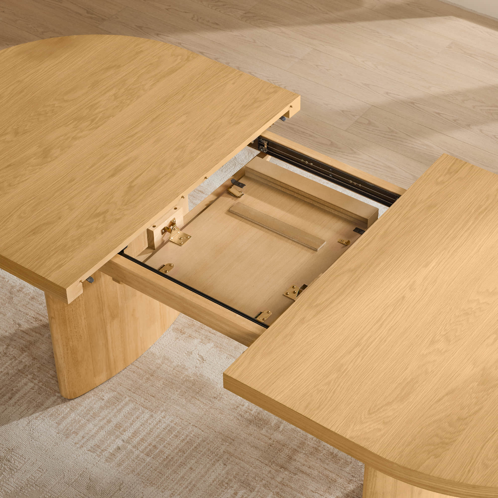 Merlin Extendable Wood Dining Table, 70.9"-86.6" - Image 13