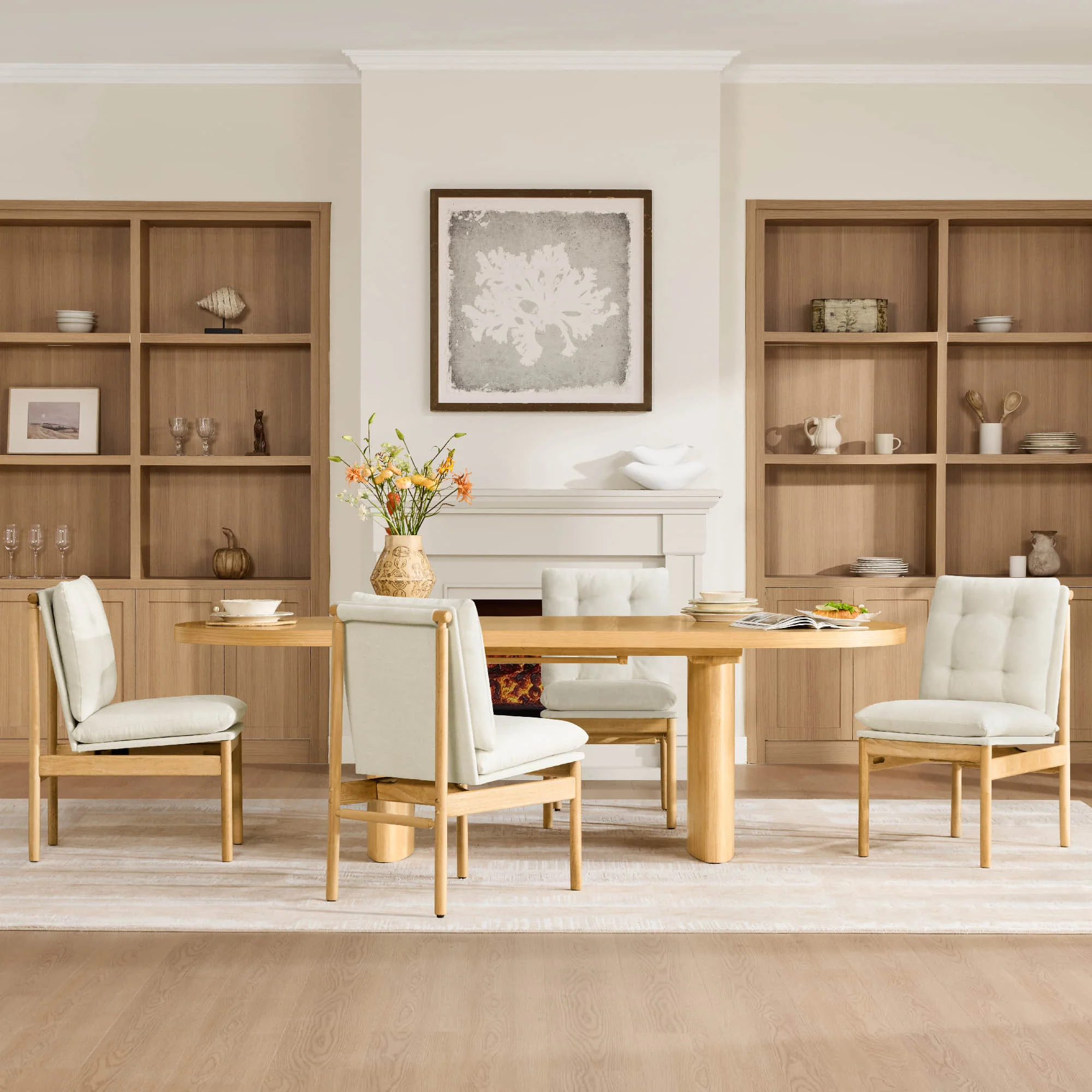 Merlin Extendable Wood Dining Table, 70.9"-86.6" - Image 3
