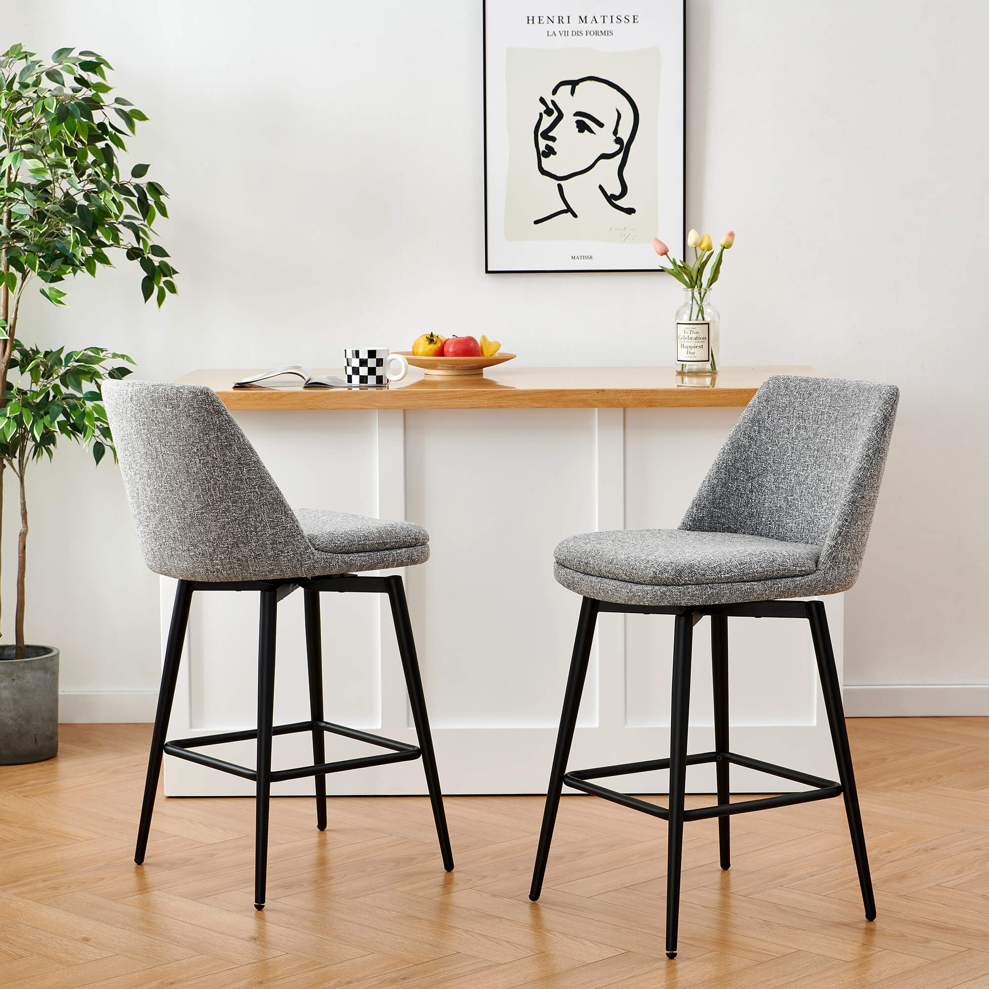 Eli Swivel Bar & Counter Stool - Image 22