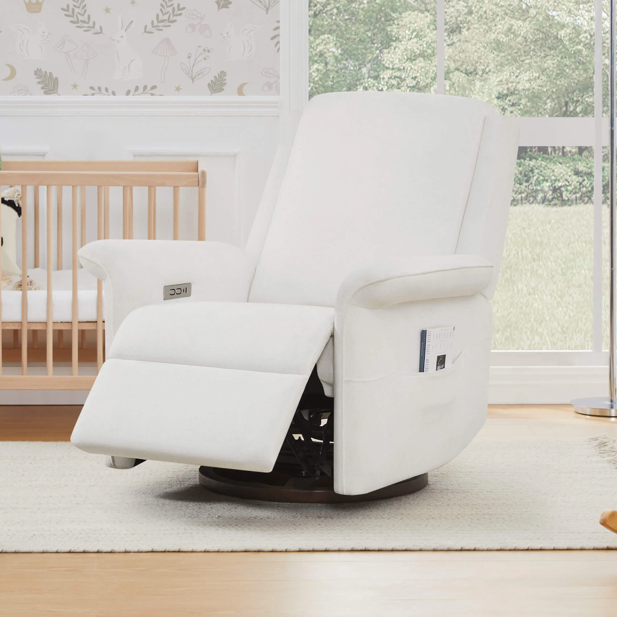 Mila Power Swivel Nursery Glider Recliner - Image 24