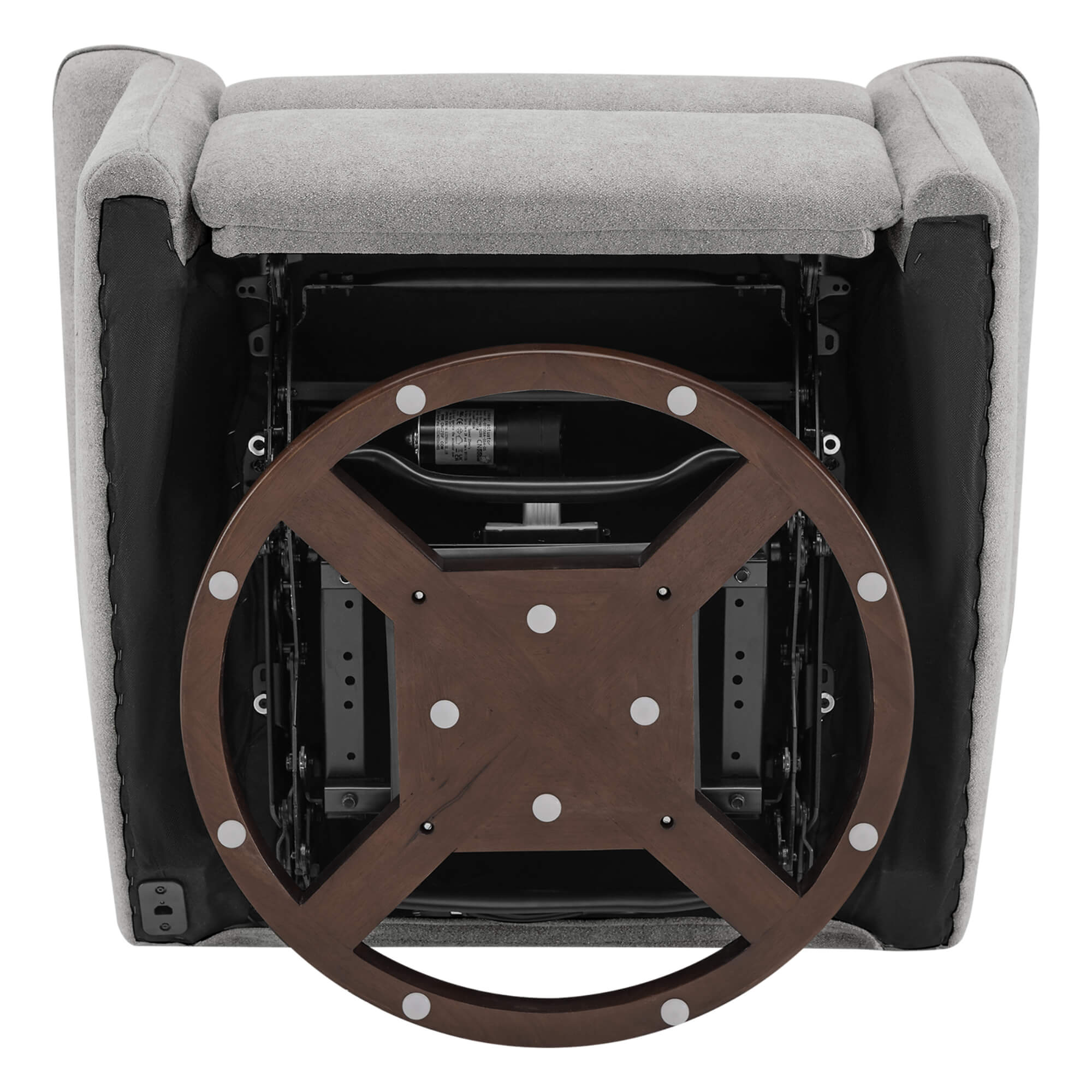 Mila Power Swivel Nursery Glider Recliner - Image 31
