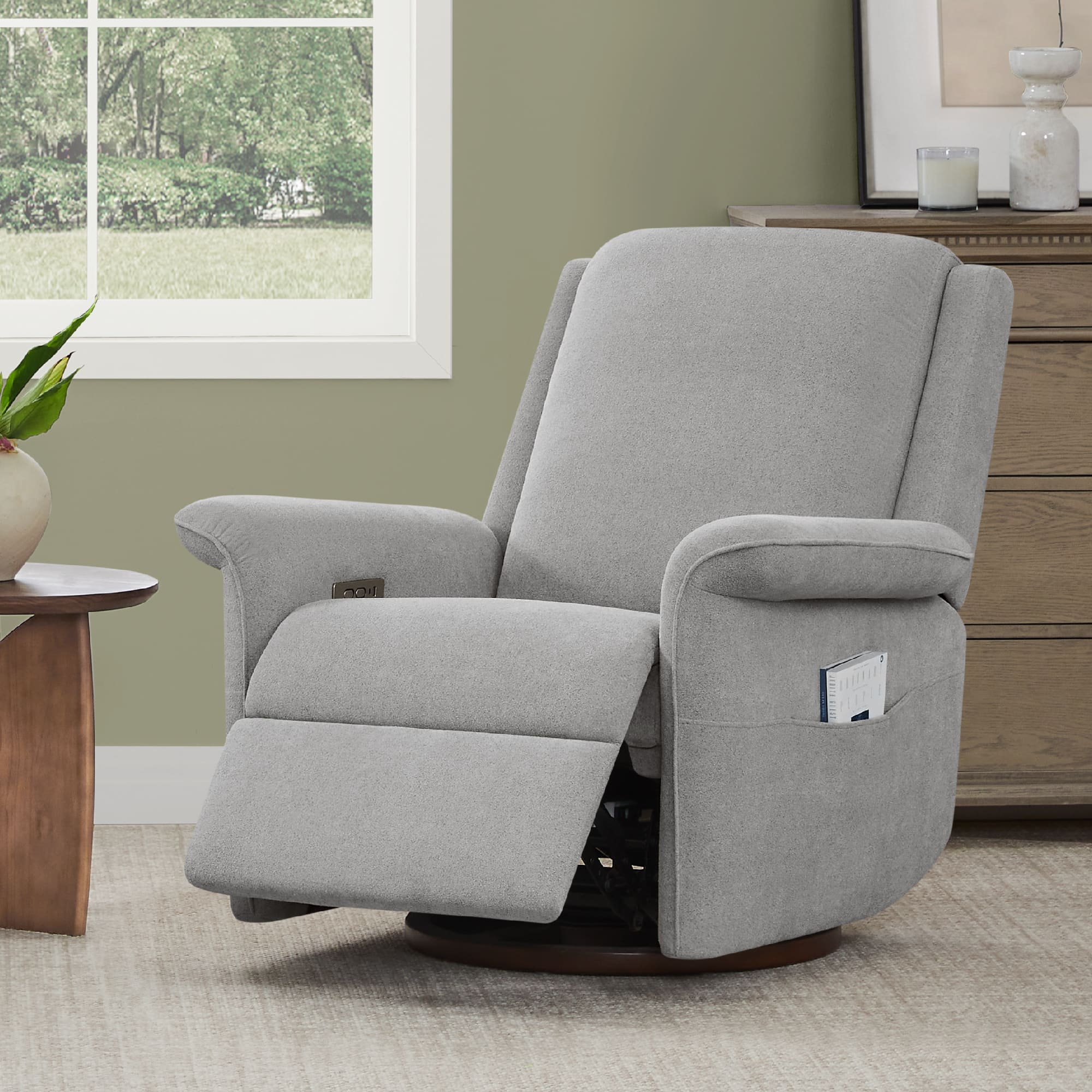 Mila Power Swivel Nursery Glider Recliner - Image 44