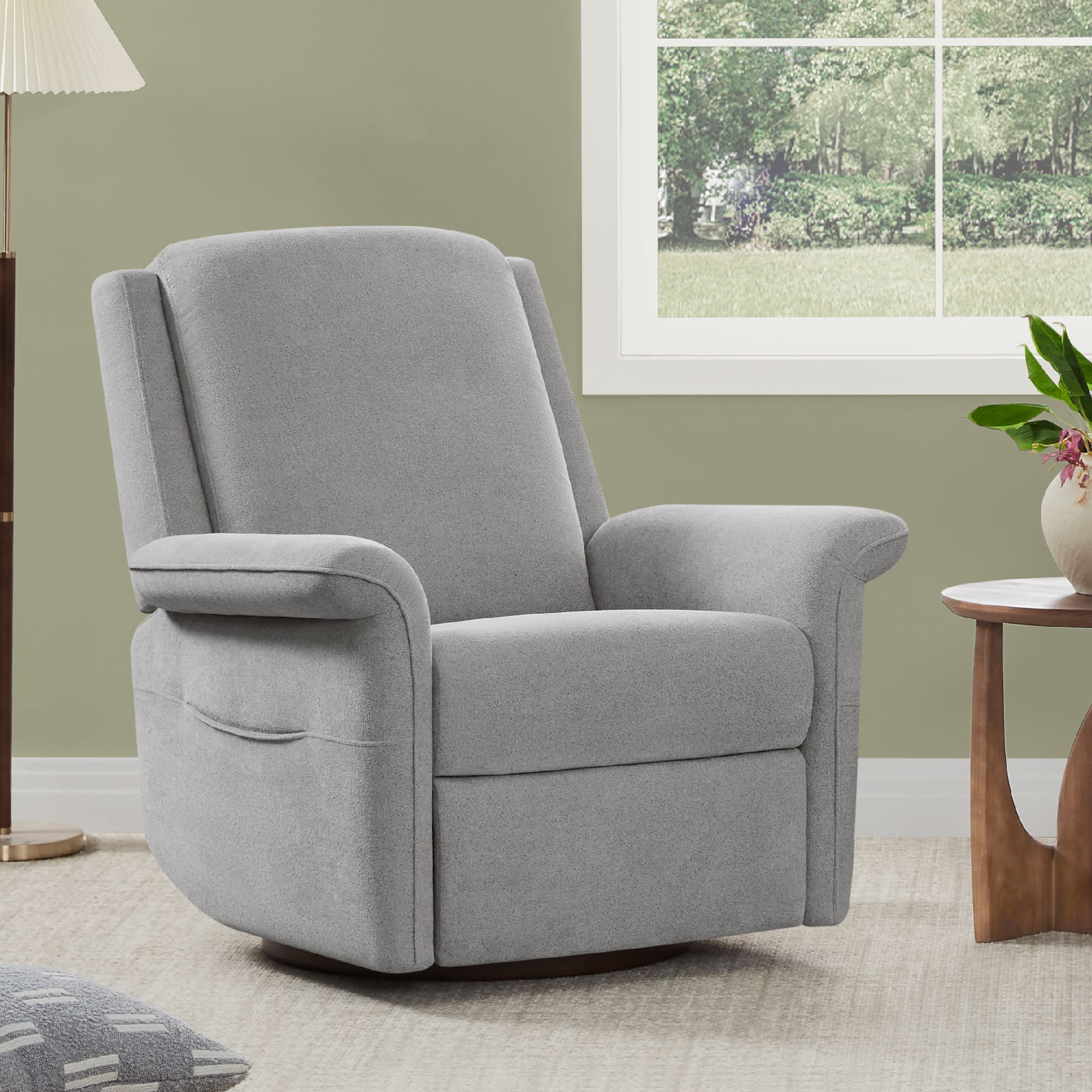 Mila Power Swivel Nursery Glider Recliner - Image 46