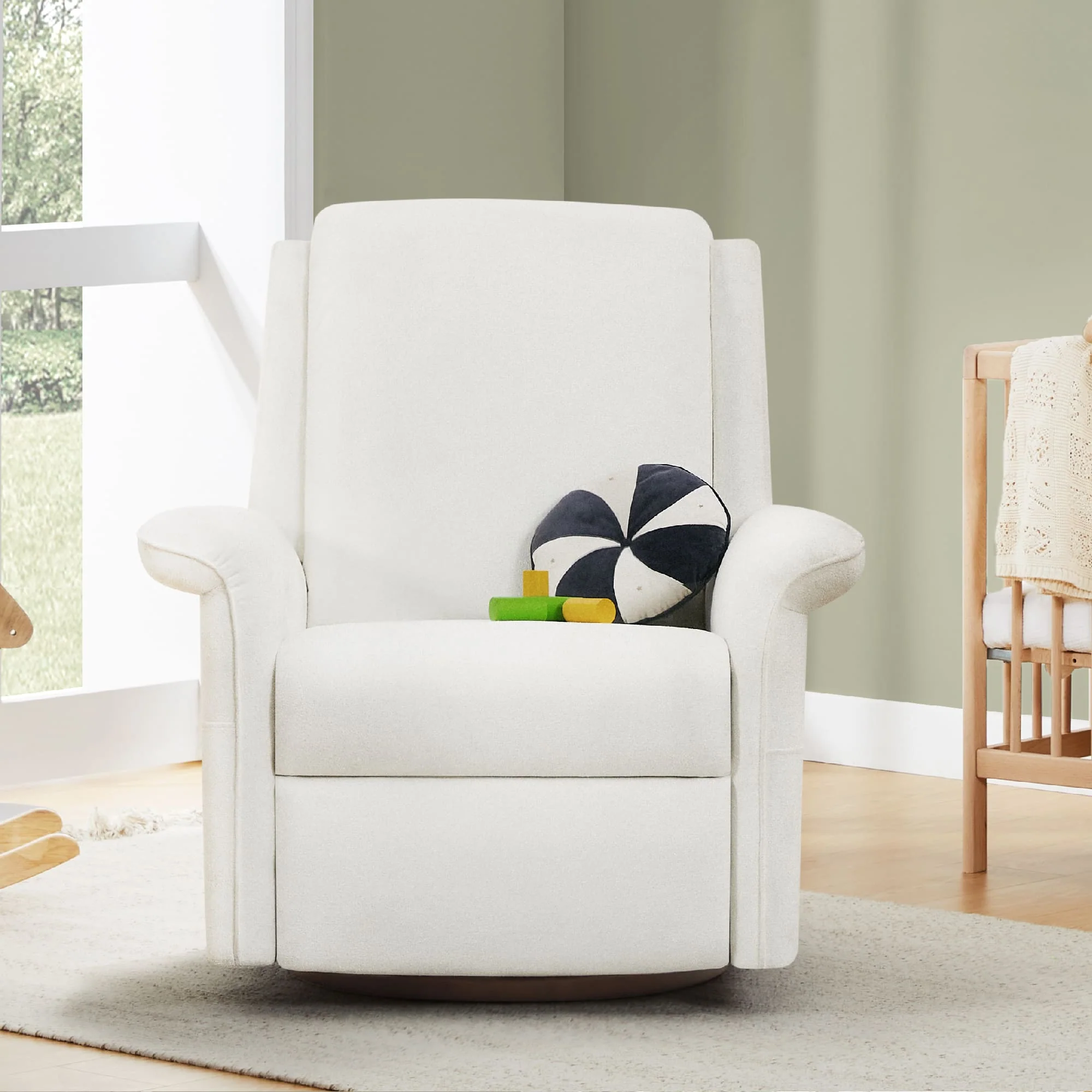 Mila Power Swivel Nursery Glider Recliner - Image 6