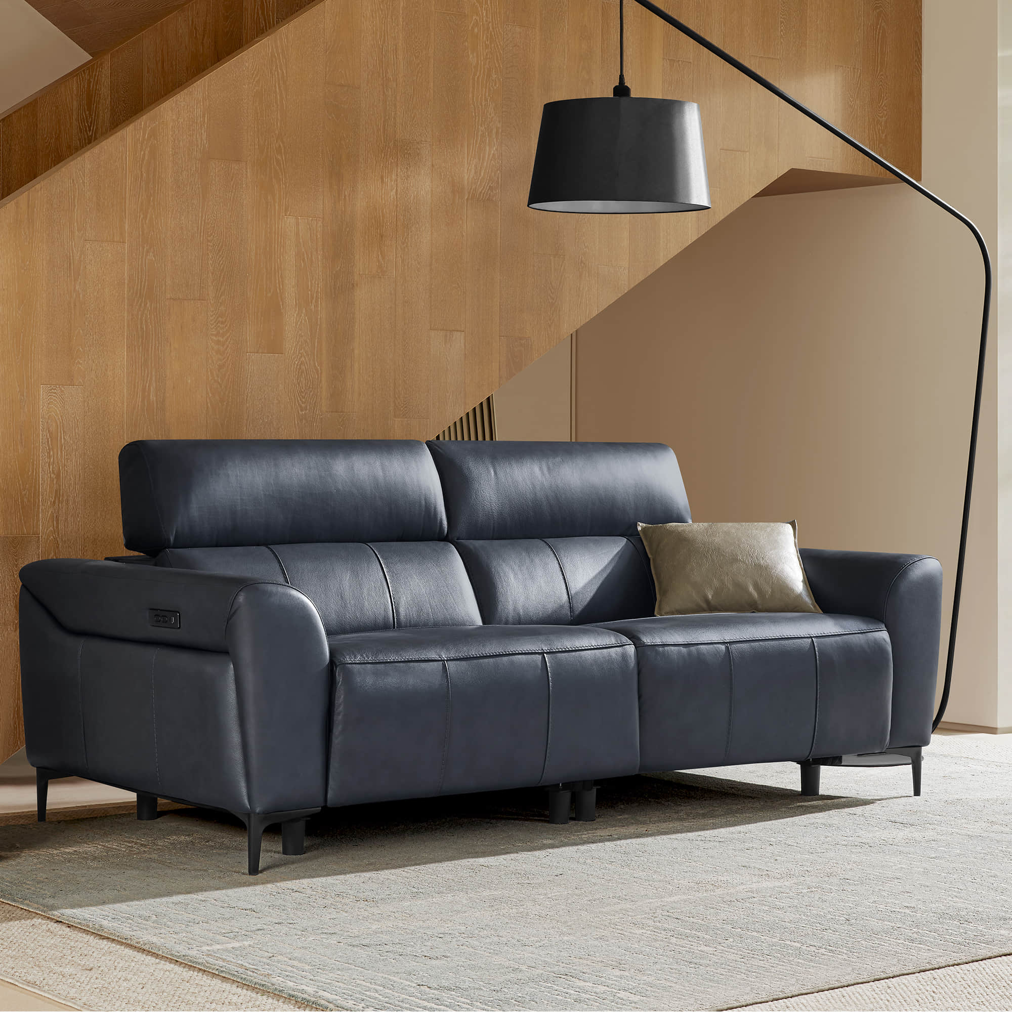 Murphy Premium Dual-Motor Genuine Leather Zero-Wall Power Reclining Sofa - Image 22