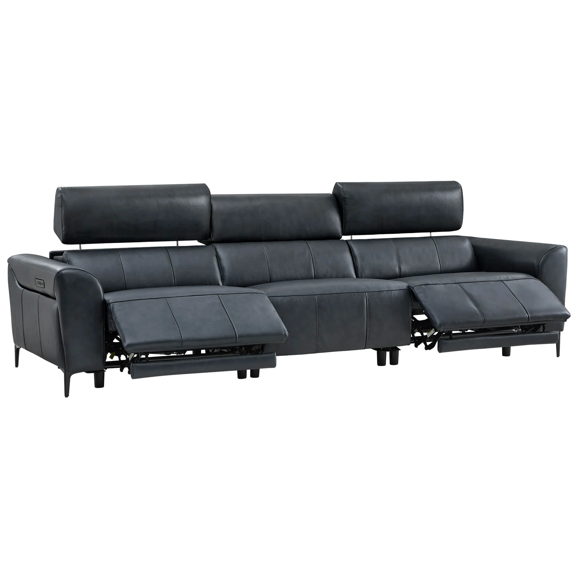 Murphy Premium Dual-Motor Genuine Leather Zero-Wall Power Reclining Sofa - Image 33