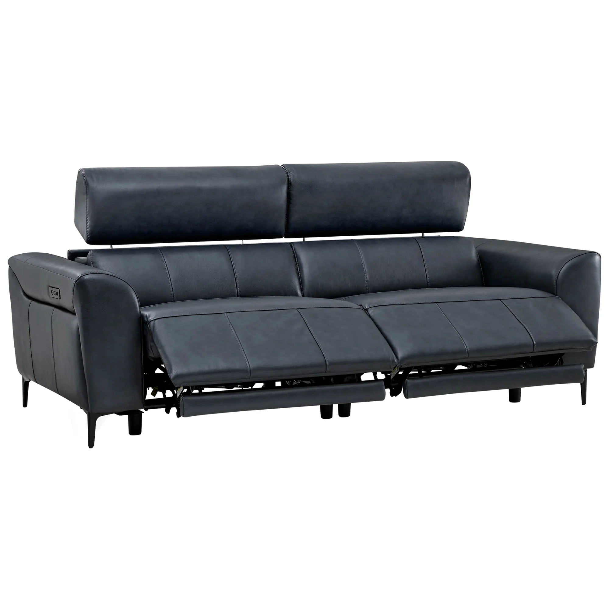 Murphy Premium Dual-Motor Genuine Leather Zero-Wall Power Reclining Sofa - Image 38