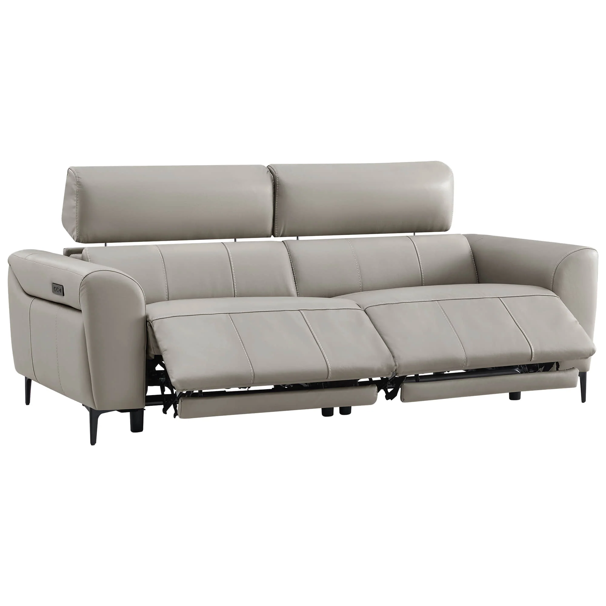 Murphy Premium Dual-Motor Genuine Leather Zero-Wall Power Reclining Sofa - Image 50