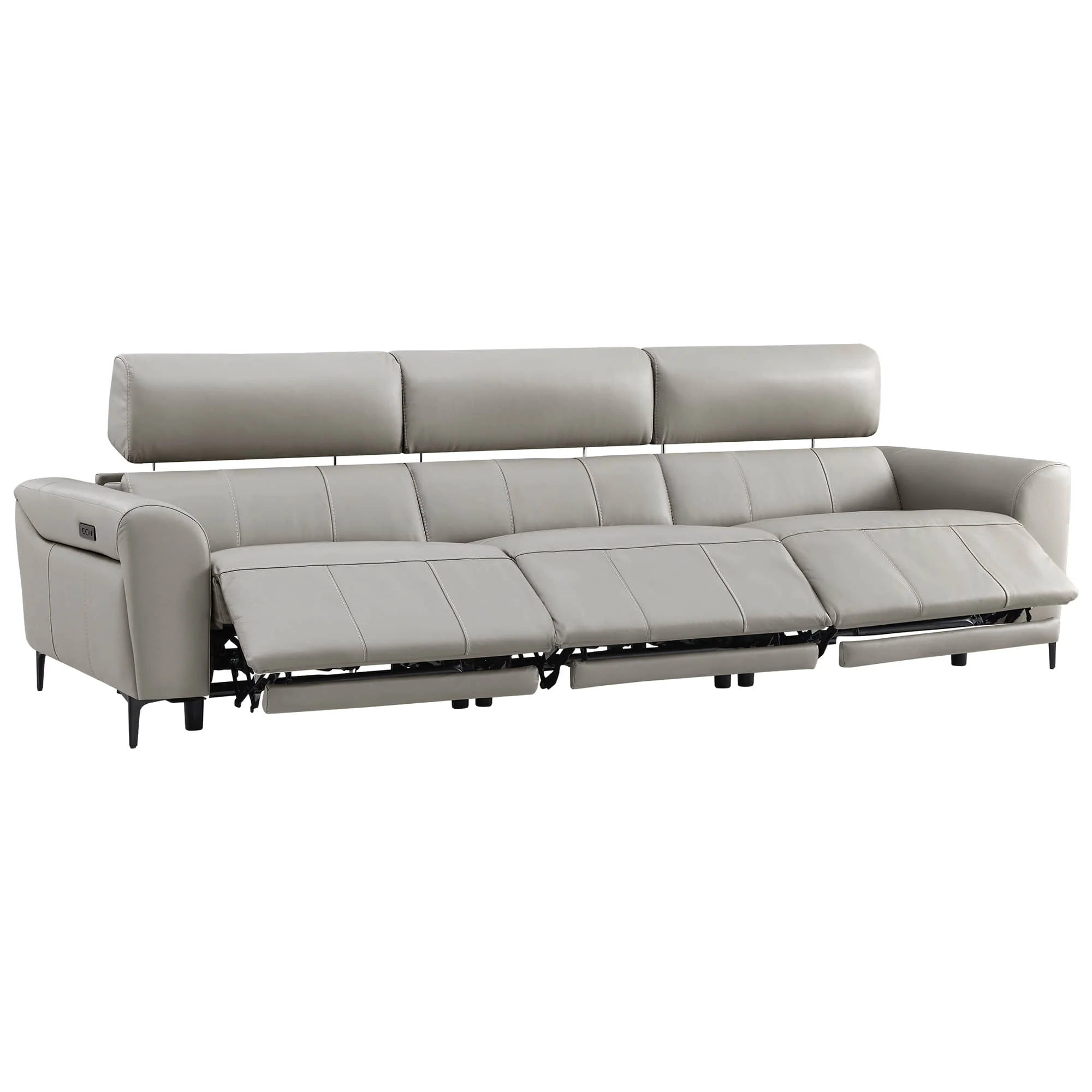 Murphy Premium Dual-Motor Genuine Leather Zero-Wall Power Reclining Sofa - Image 54