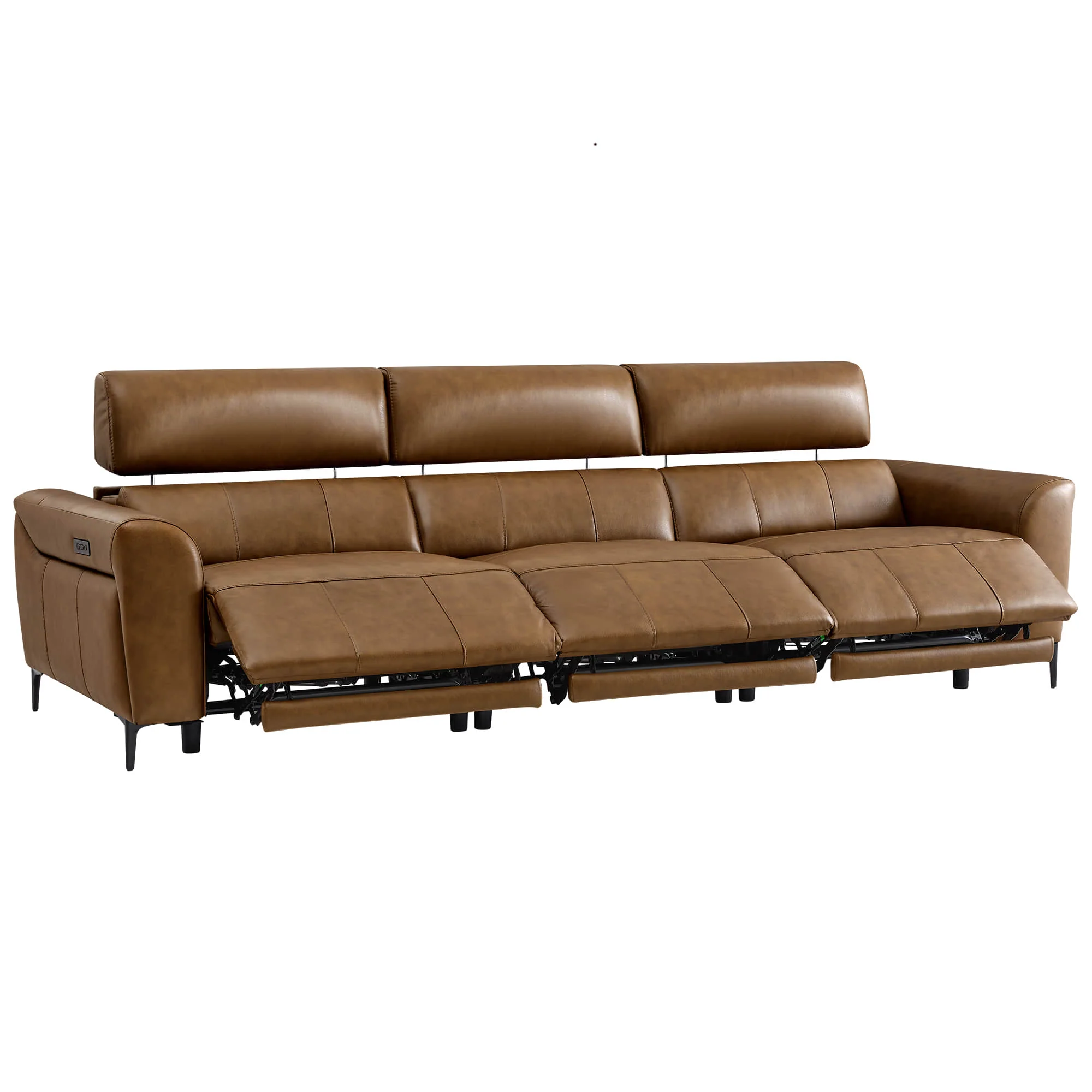 Murphy Premium Dual-Motor Genuine Leather Zero-Wall Power Reclining Sofa - Image 68