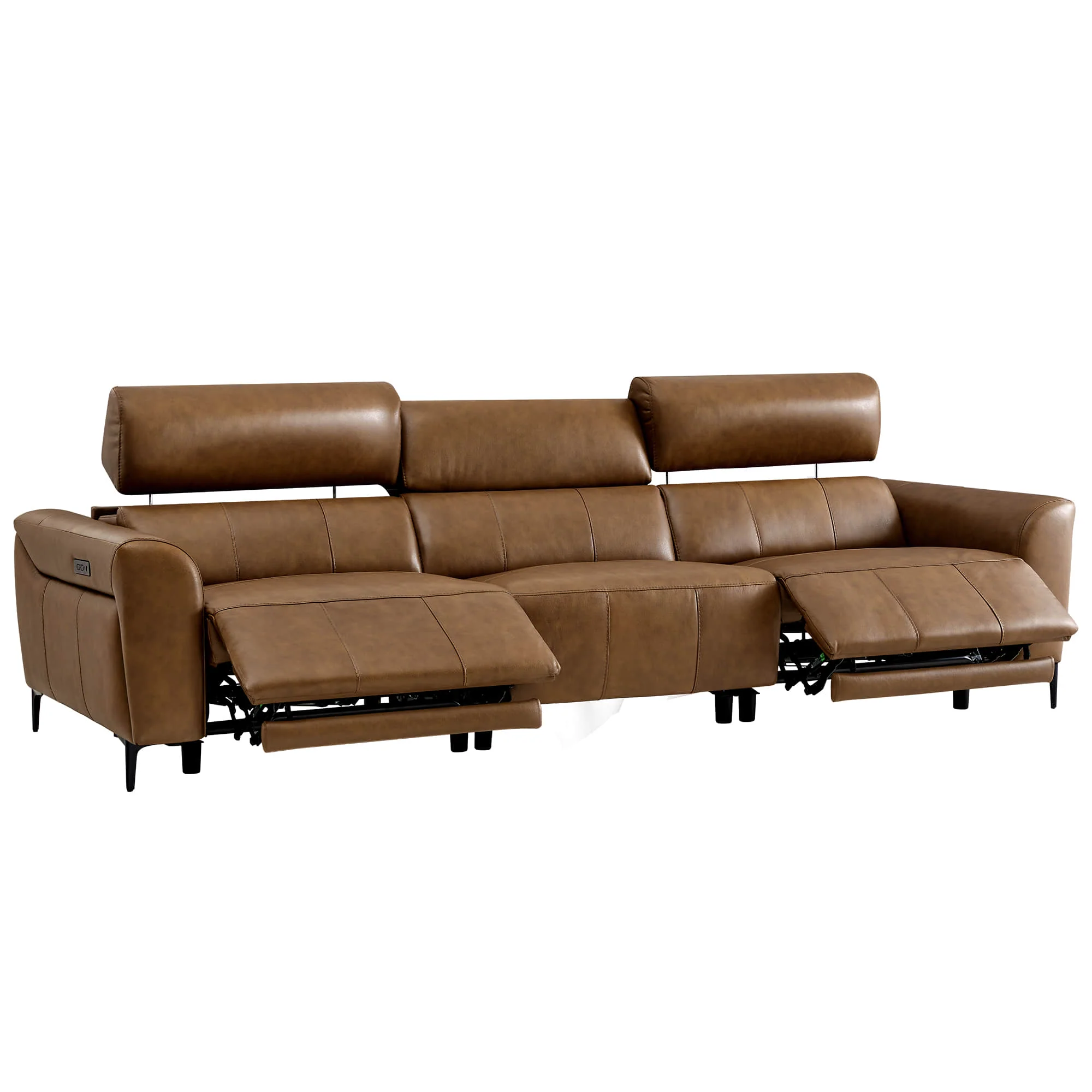 Murphy Premium Dual-Motor Genuine Leather Zero-Wall Power Reclining Sofa - Image 71