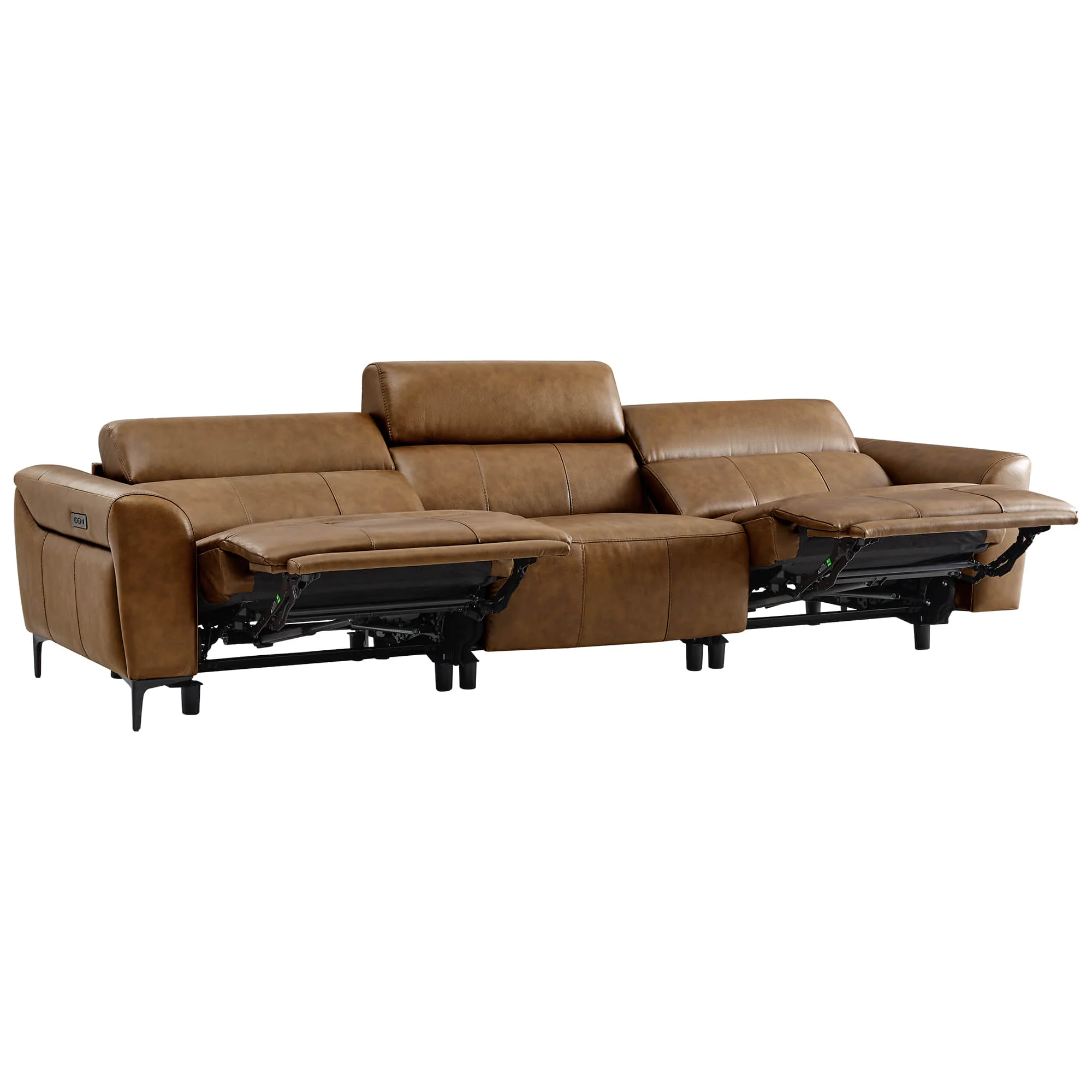 Murphy Premium Dual-Motor Genuine Leather Zero-Wall Power Reclining Sofa - Image 72