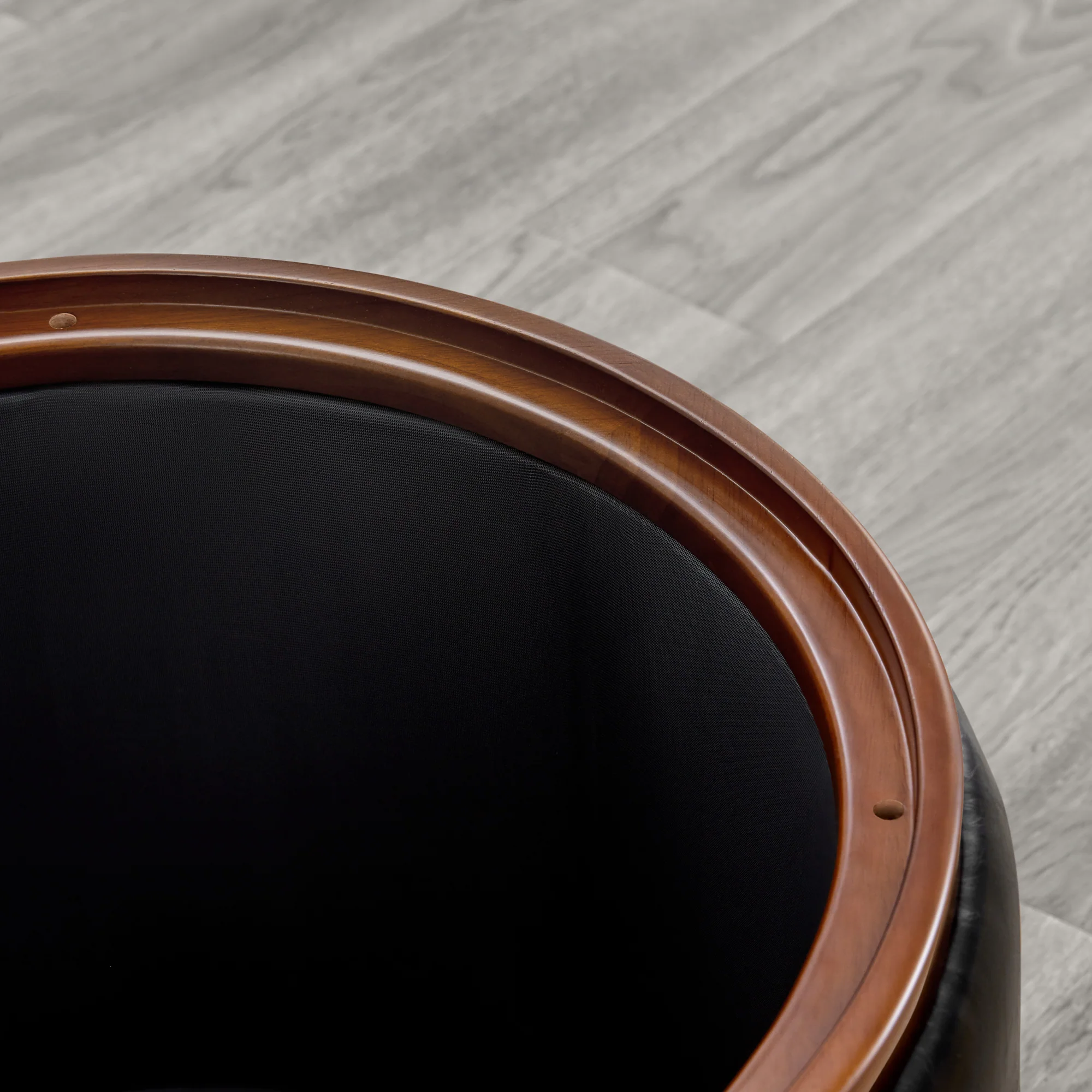 Nest Oval storage ottoman Storage Mid Century Ottoman - Image 21