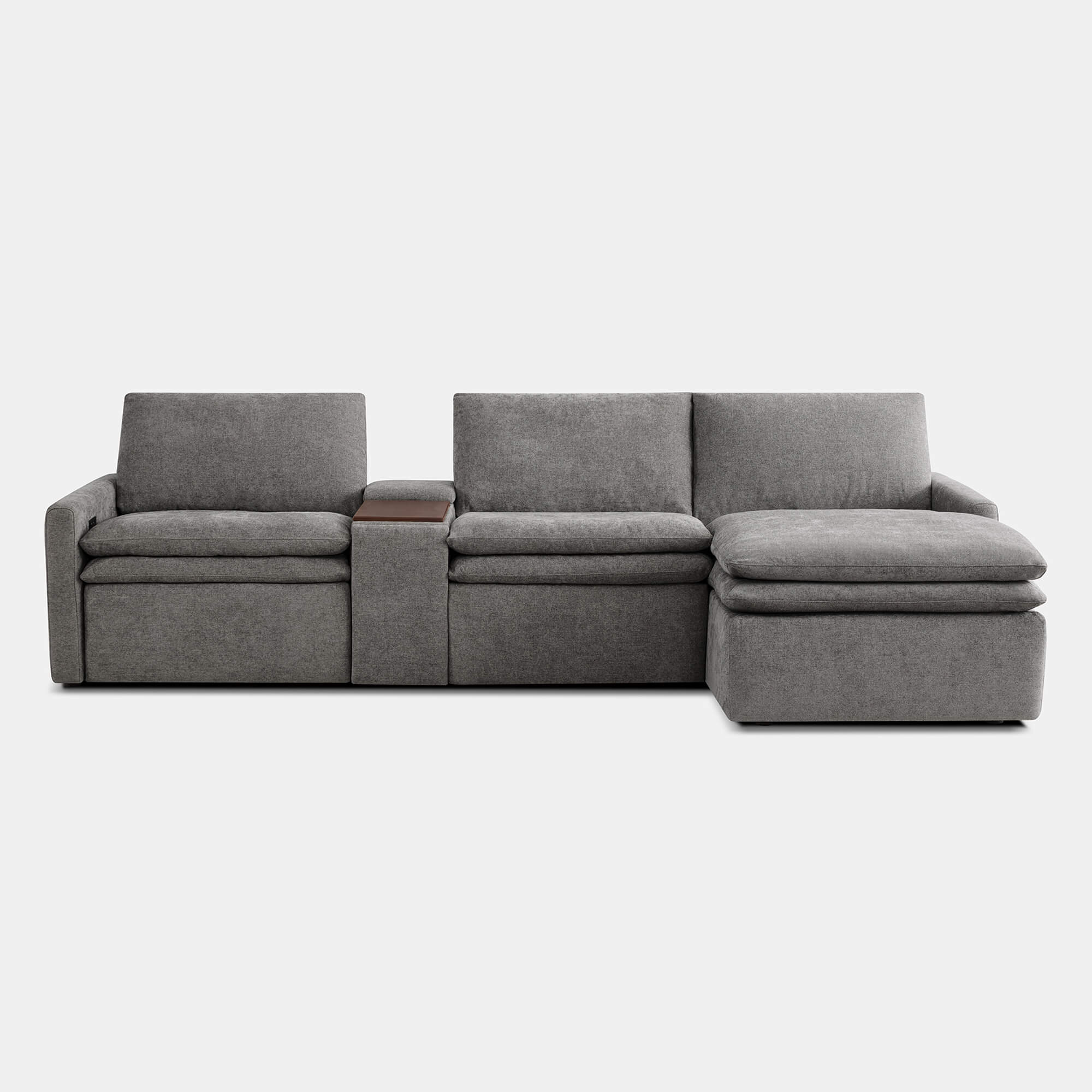 Ohana Zero Gravity Modular Lay-Flat Reclining Sofa with Chaise - Image 13