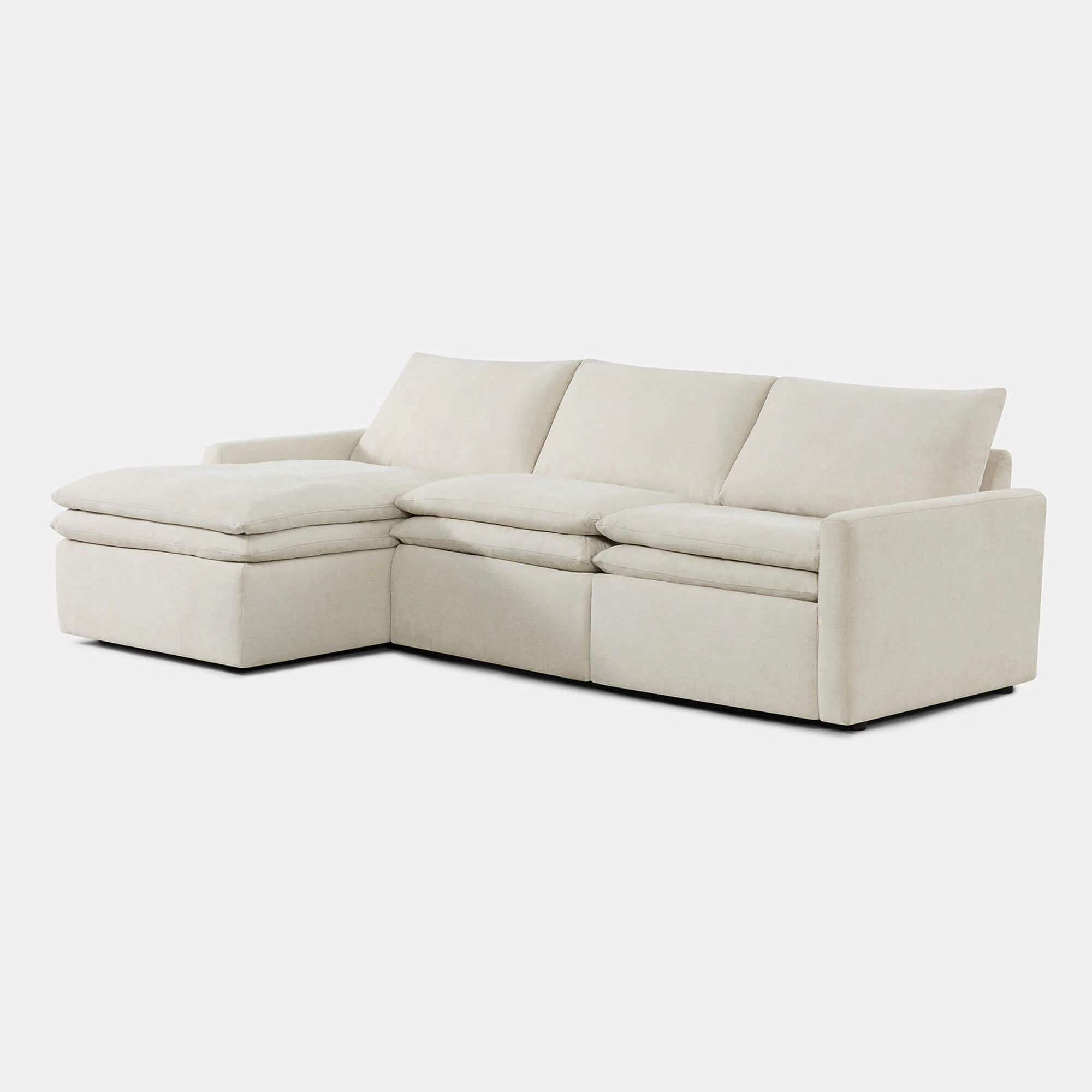 Ohana Zero Gravity Modular Lay-Flat Reclining Sofa with Chaise - Image 33