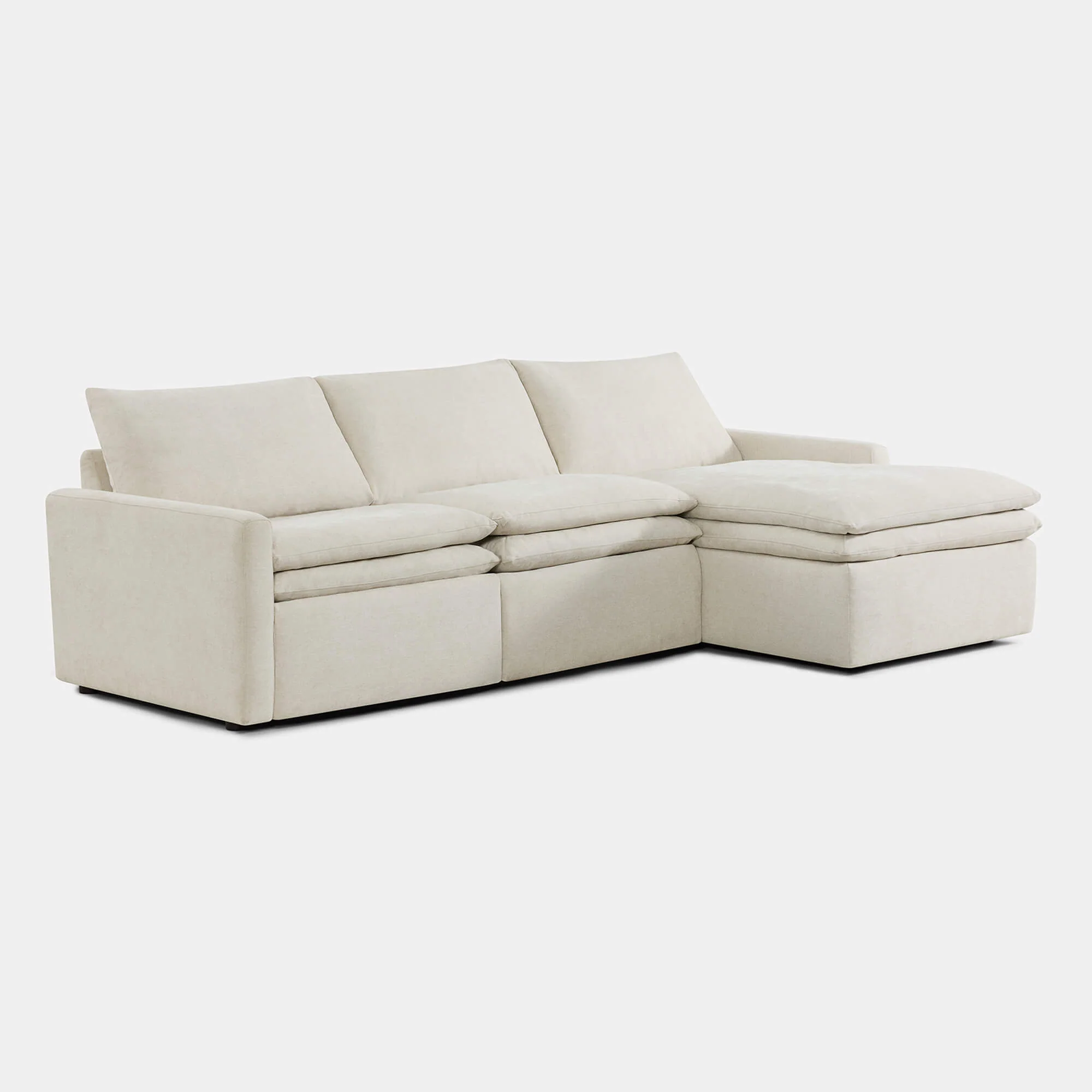 Ohana Zero Gravity Modular Lay-Flat Reclining Sofa with Chaise - Image 39