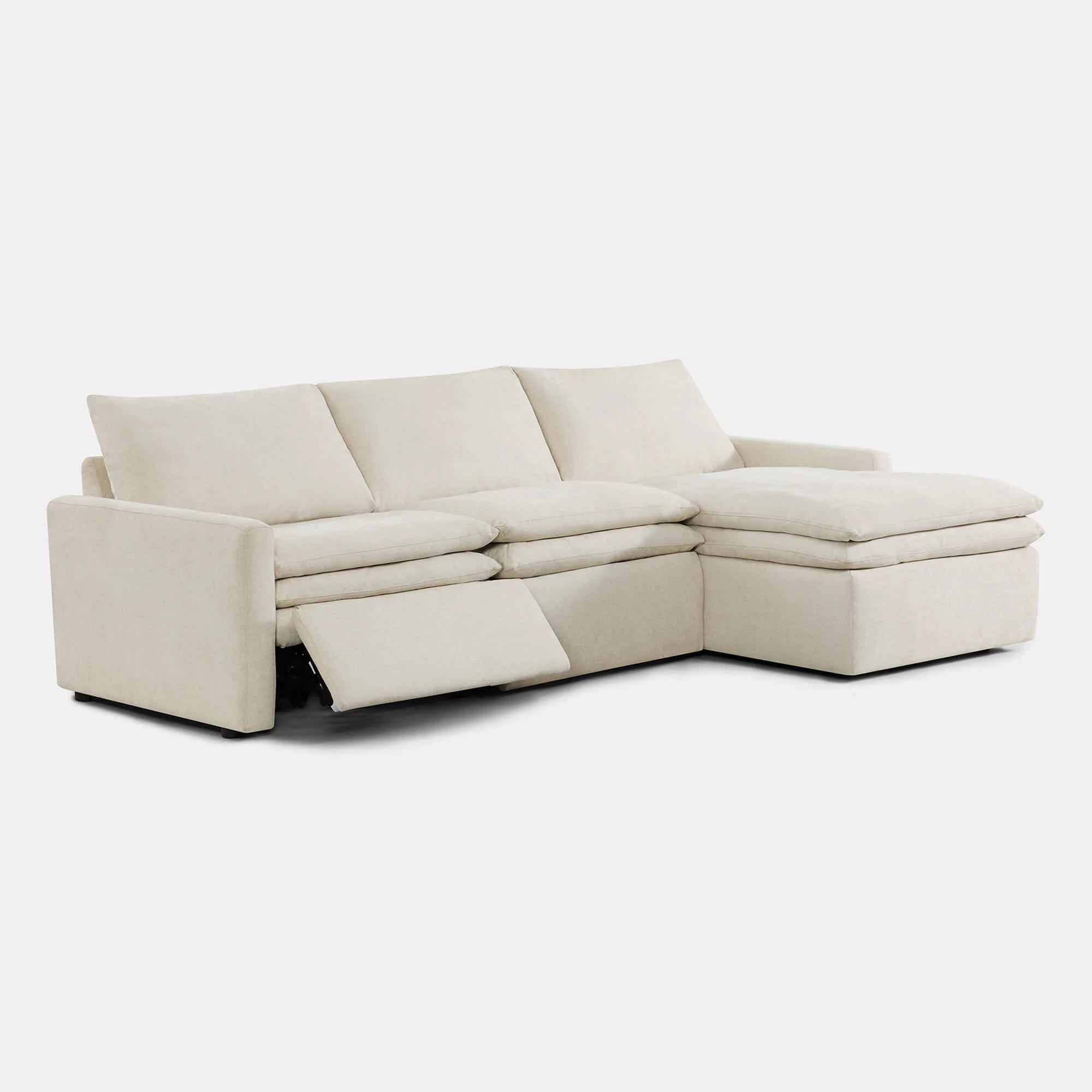 Ohana Zero Gravity Modular Lay-Flat Reclining Sofa with Chaise - Image 40