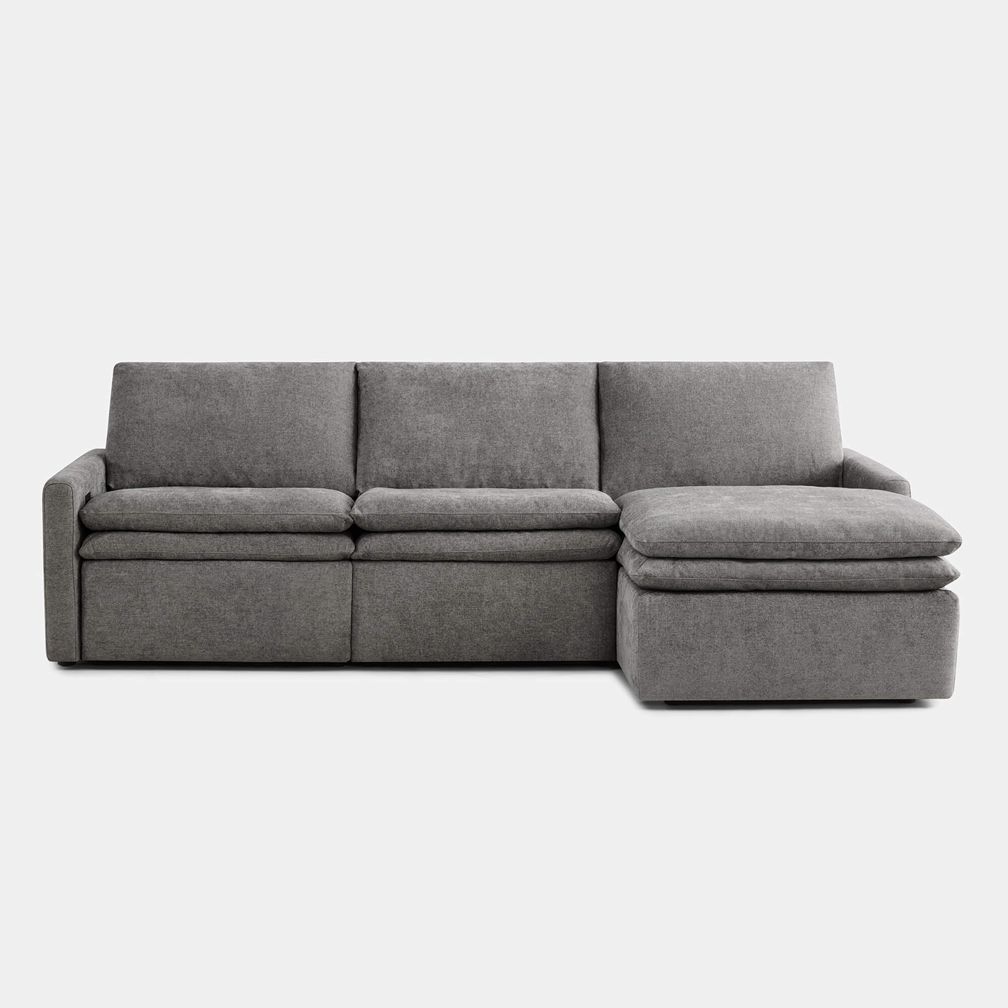 Ohana Zero Gravity Modular Lay-Flat Reclining Sofa with Chaise - Image 8