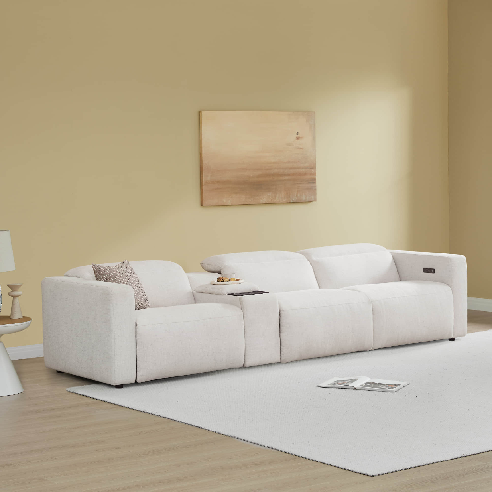 Oliver 3-Seat Wall-hugger Reclining Sectional Sofa with Power Headrest - Image 33
