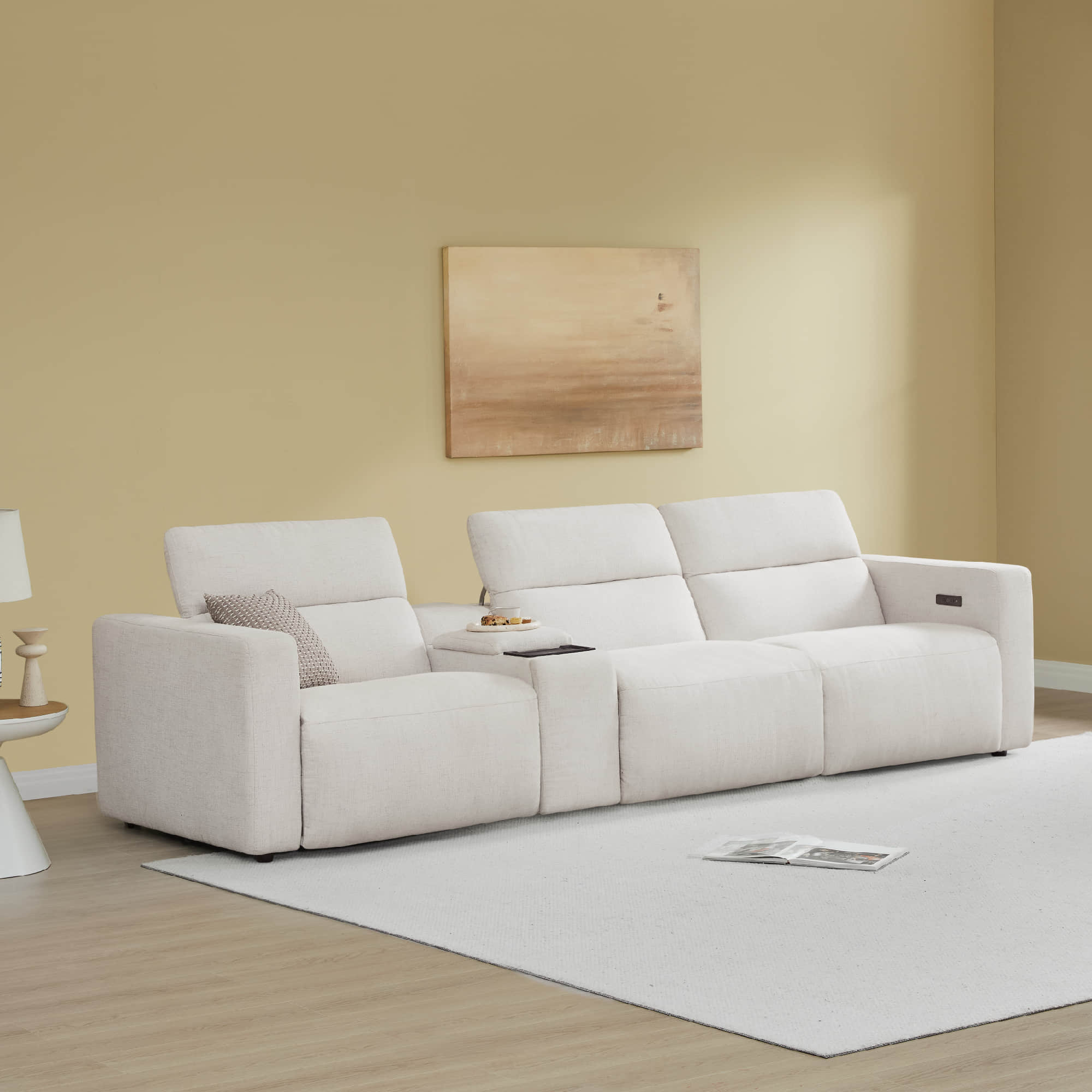 Oliver 3-Seat Wall-hugger Reclining Sectional Sofa with Power Headrest - Image 35