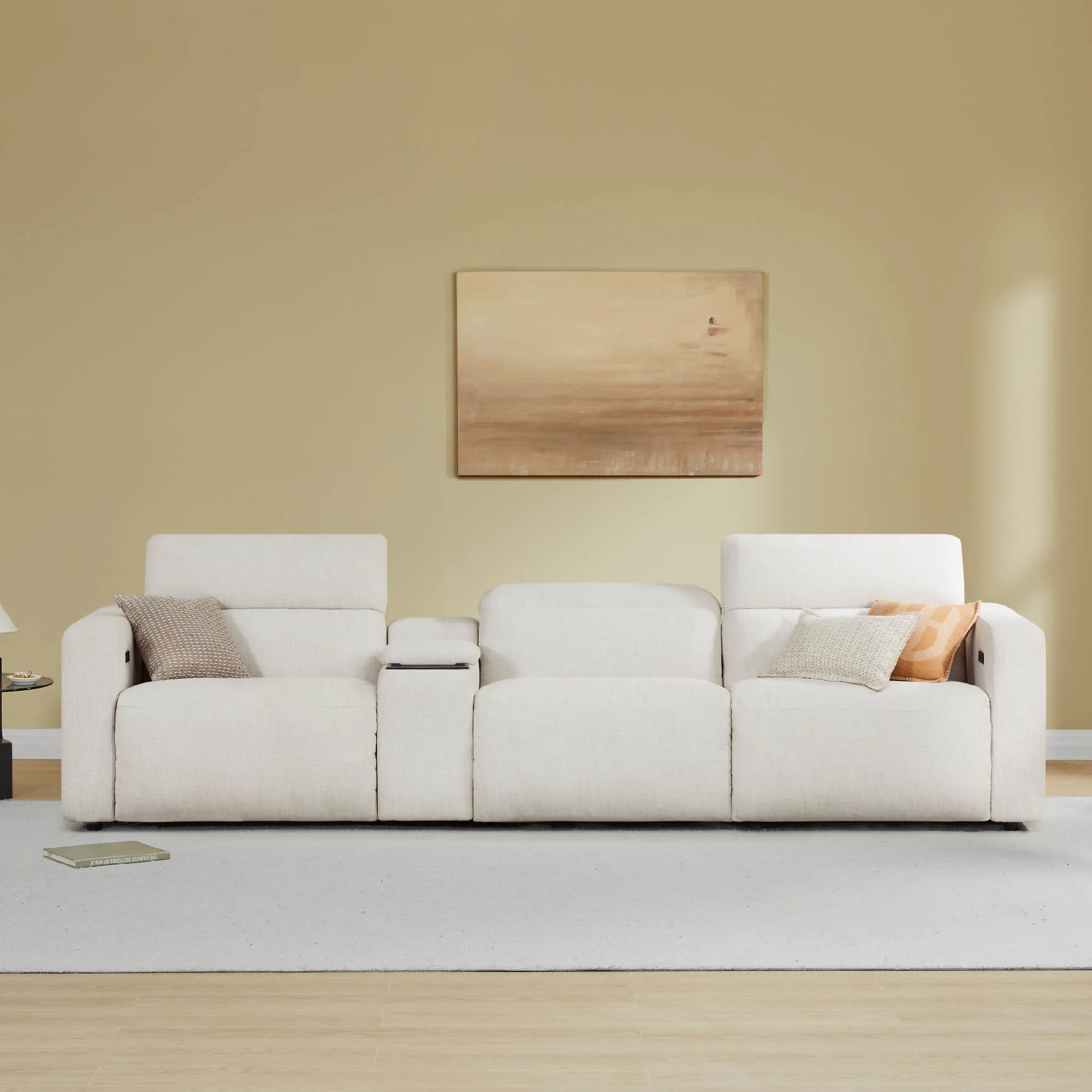 Oliver 3-Seat Wall-hugger Reclining Sectional Sofa with Power Headrest - Image 5