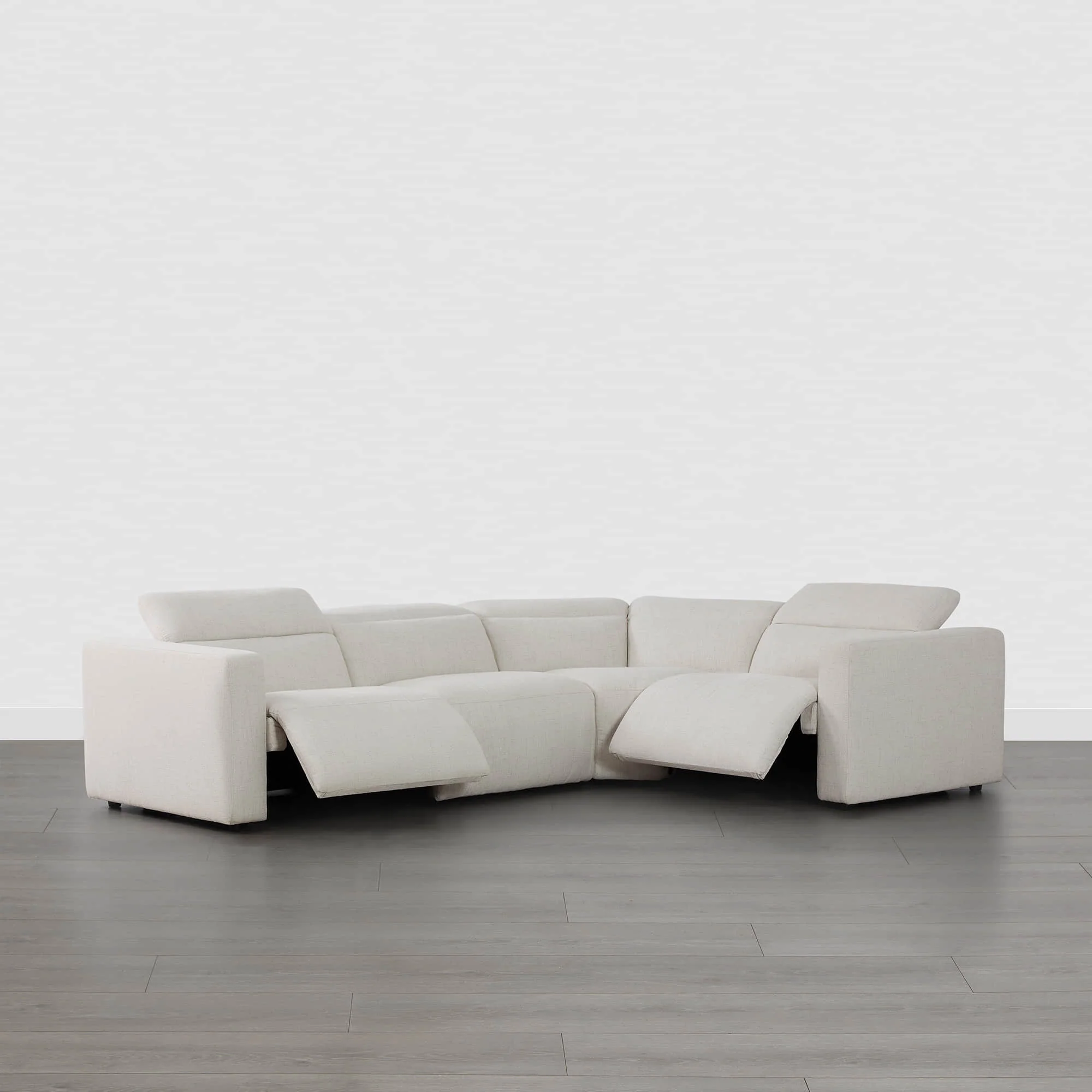 Oliver 4-Seat Wall-hugger Reclining Sectional Sofa with Power Headrest - Image 10