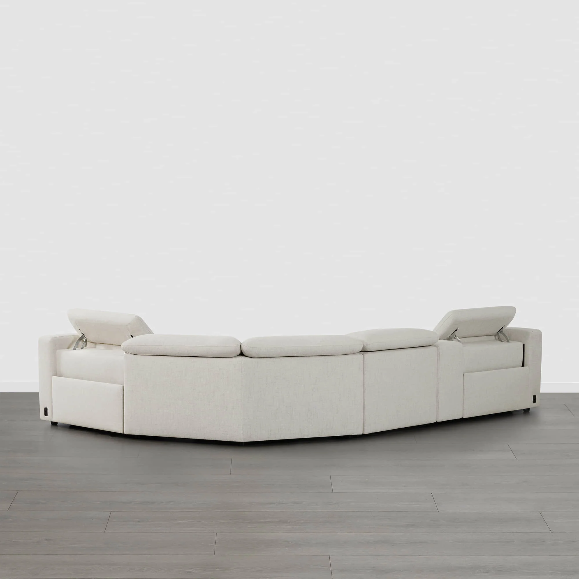Oliver 4-Seat Wall-hugger Reclining Sectional Sofa with Power Headrest - Image 12