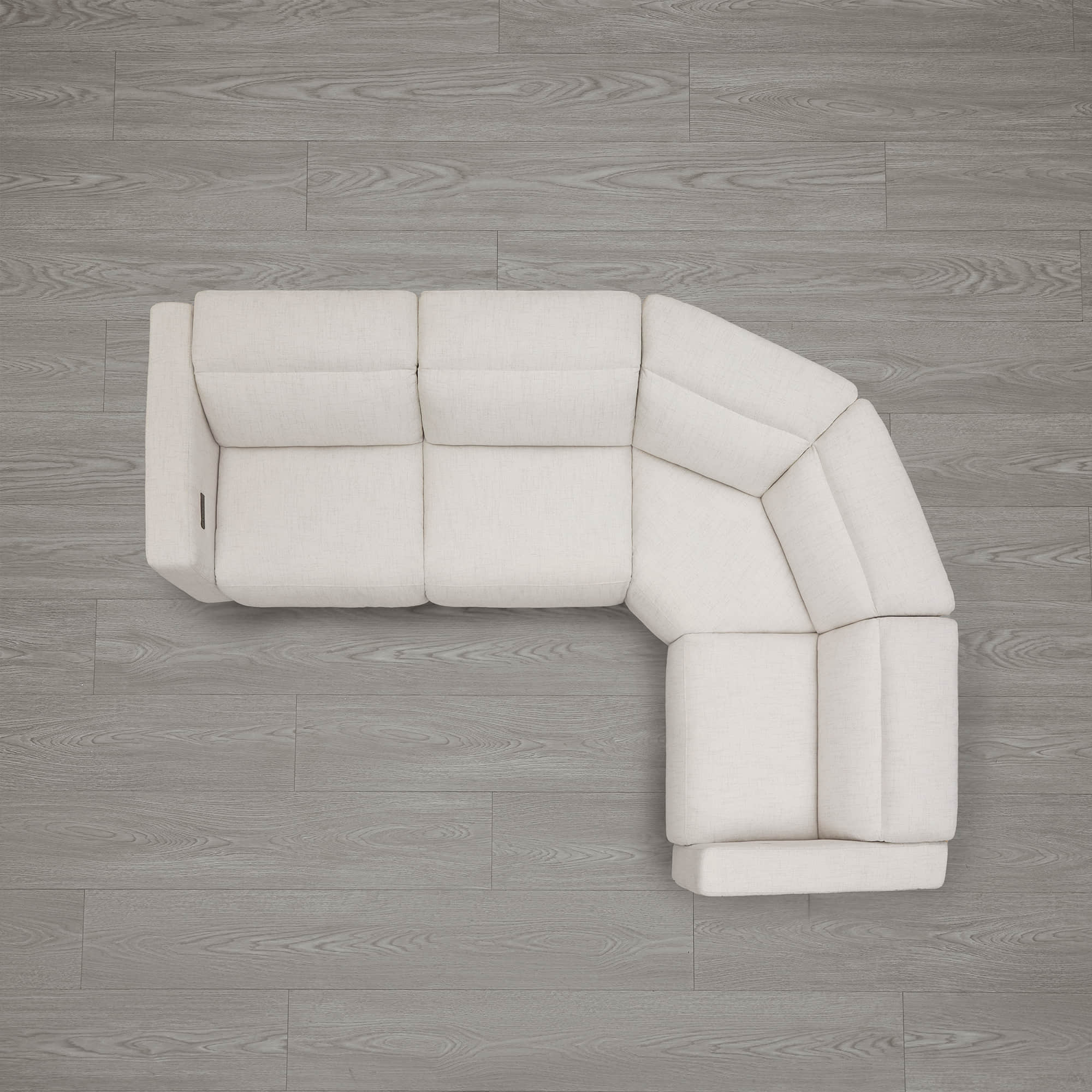 Oliver 4-Seat Wall-hugger Reclining Sectional Sofa with Power Headrest - Image 13