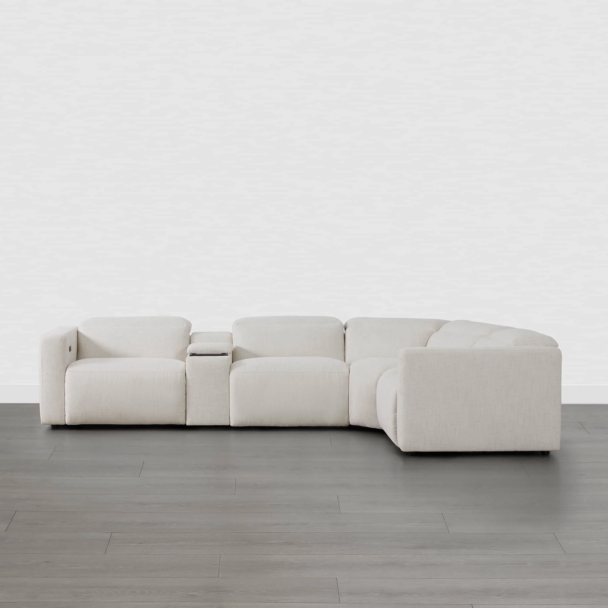 Oliver 4-Seat Wall-hugger Reclining Sectional Sofa with Power Headrest - Image 17
