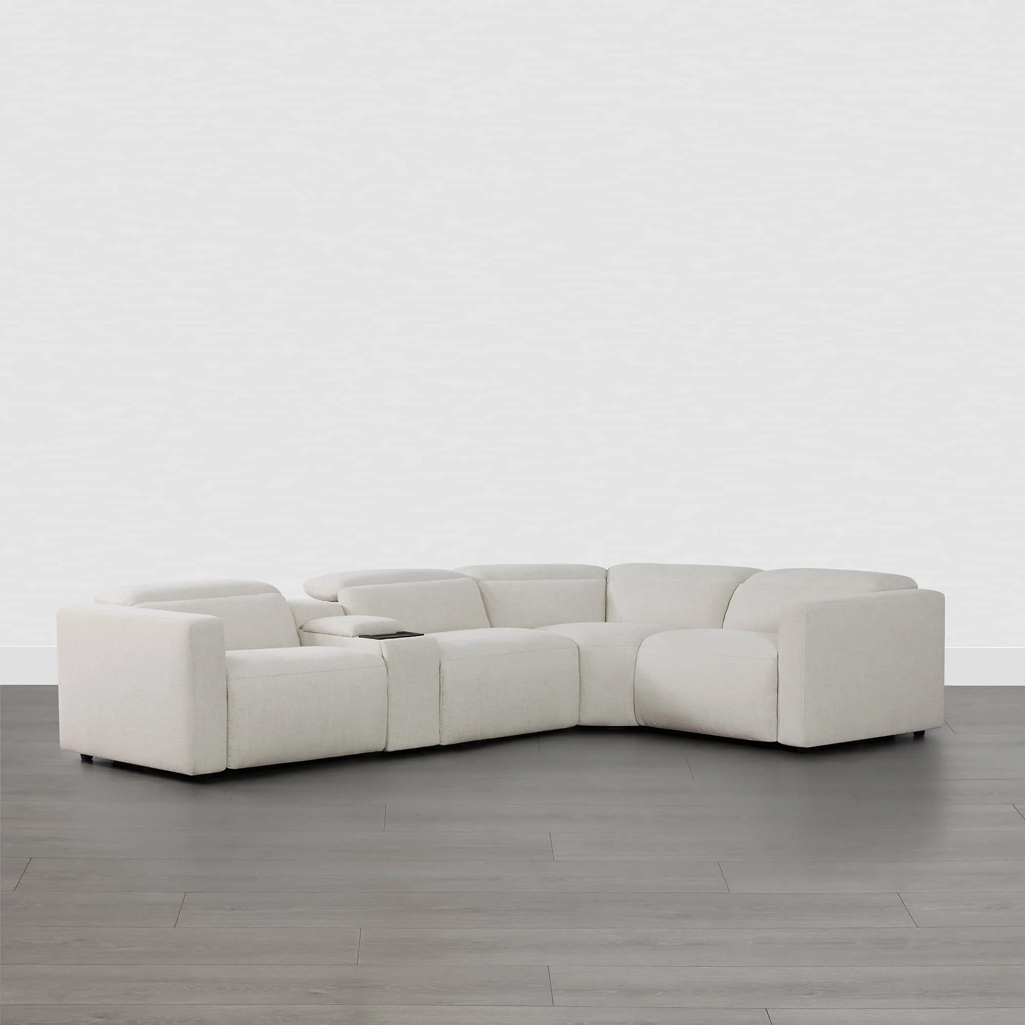 Oliver 4-Seat Wall-hugger Reclining Sectional Sofa with Power Headrest - Image 19