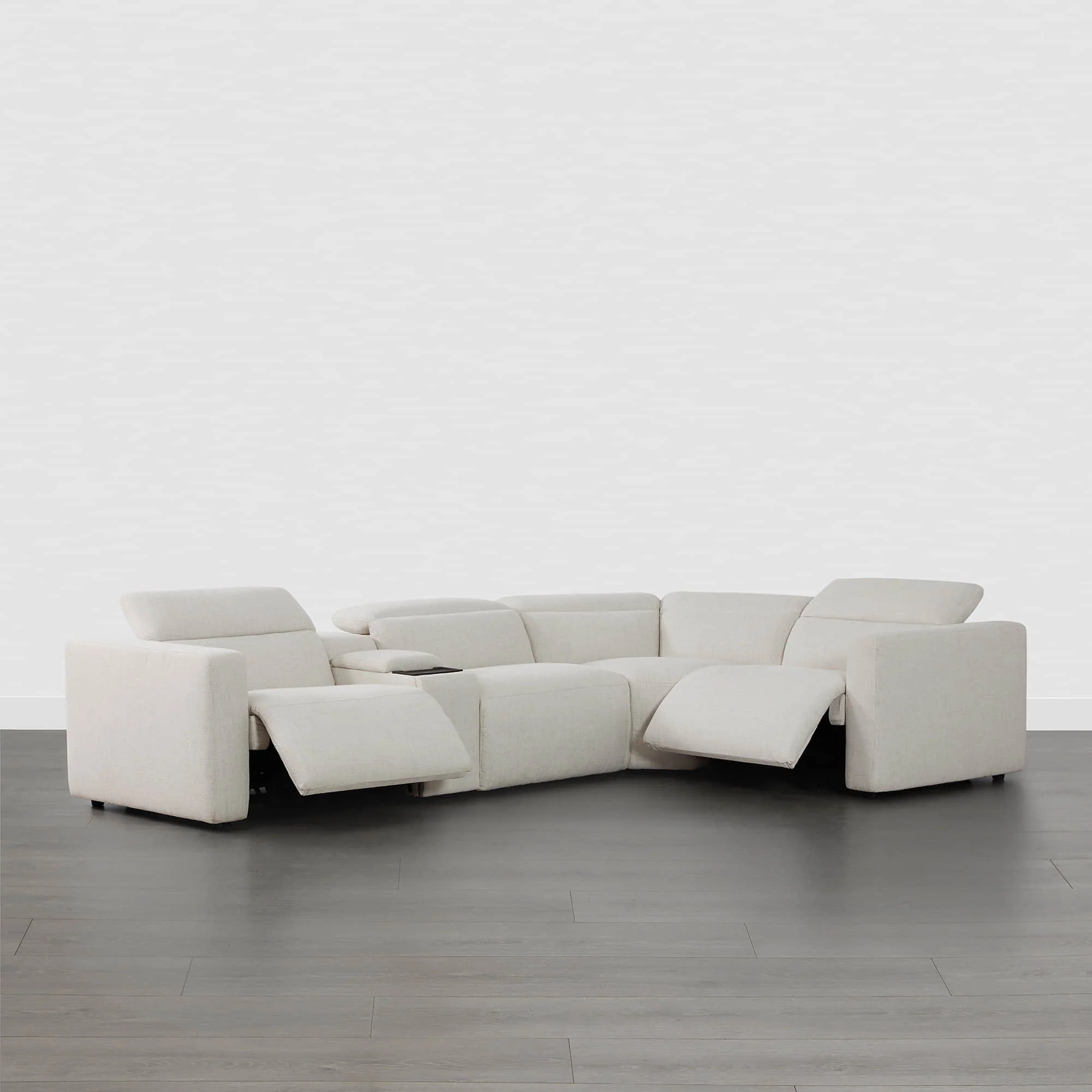 Oliver 4-Seat Wall-hugger Reclining Sectional Sofa with Power Headrest - Image 20