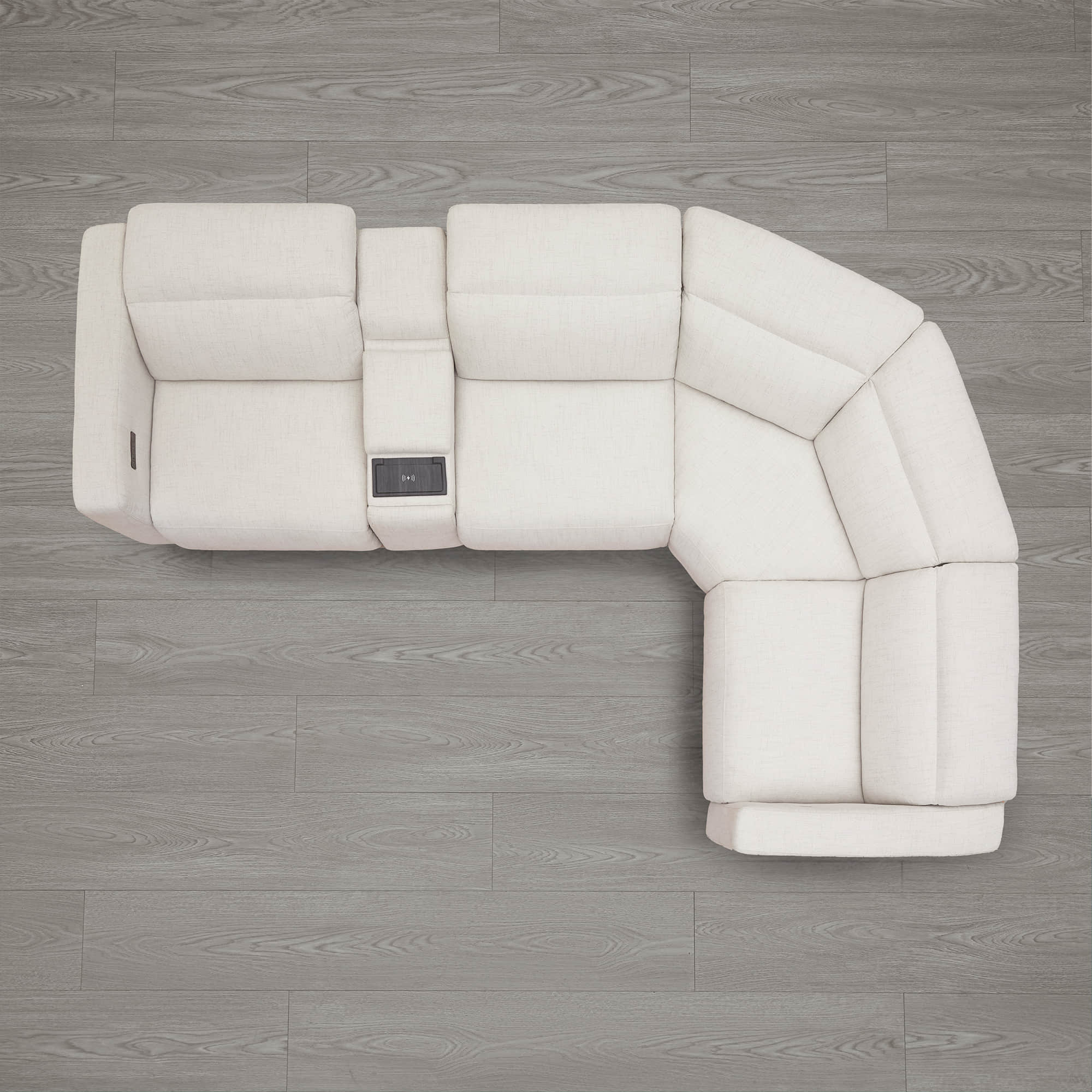 Oliver 4-Seat Wall-hugger Reclining Sectional Sofa with Power Headrest - Image 22