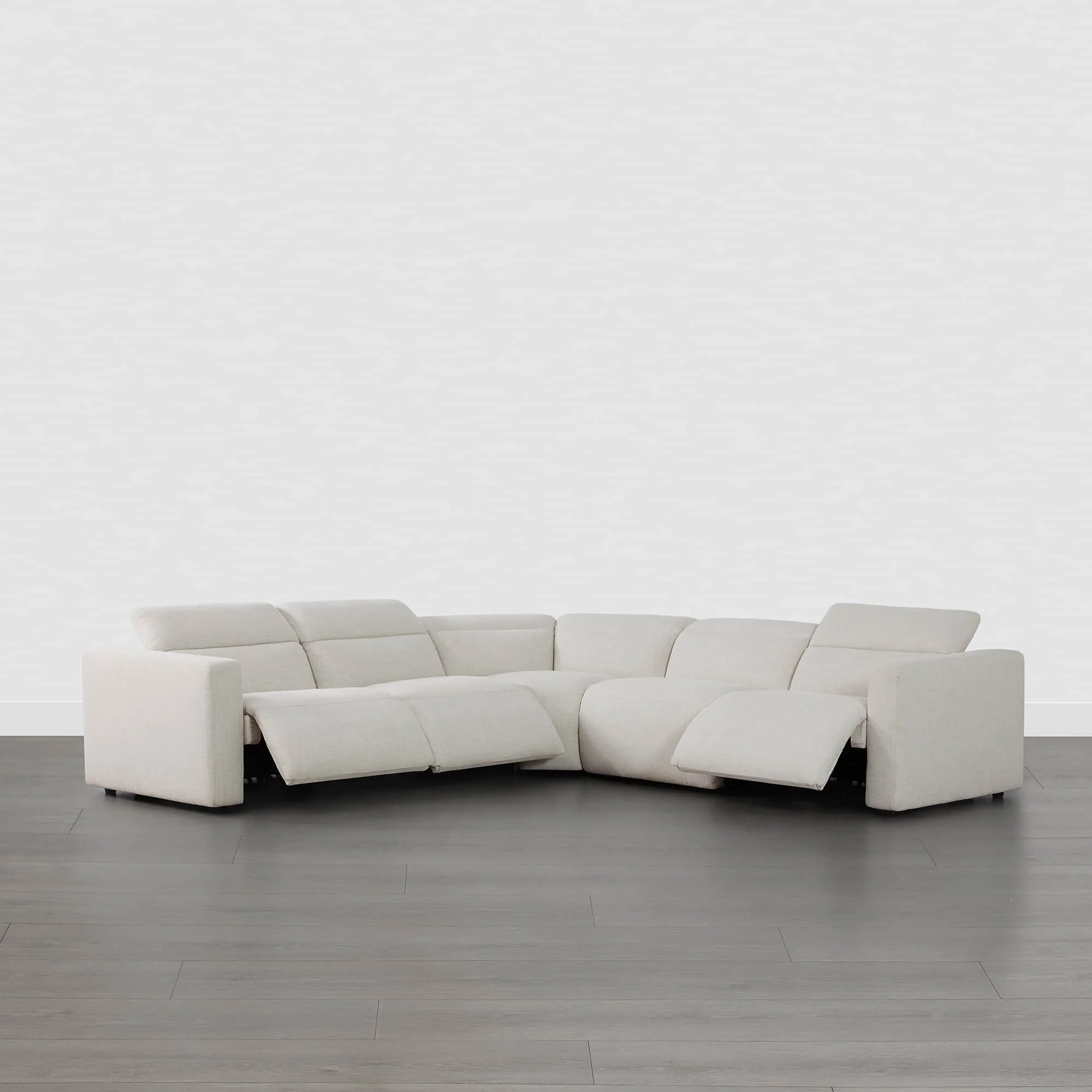 Oliver 5-Seat Wall-hugger Reclining Sectional Sofa with Power Headrest - Image 7