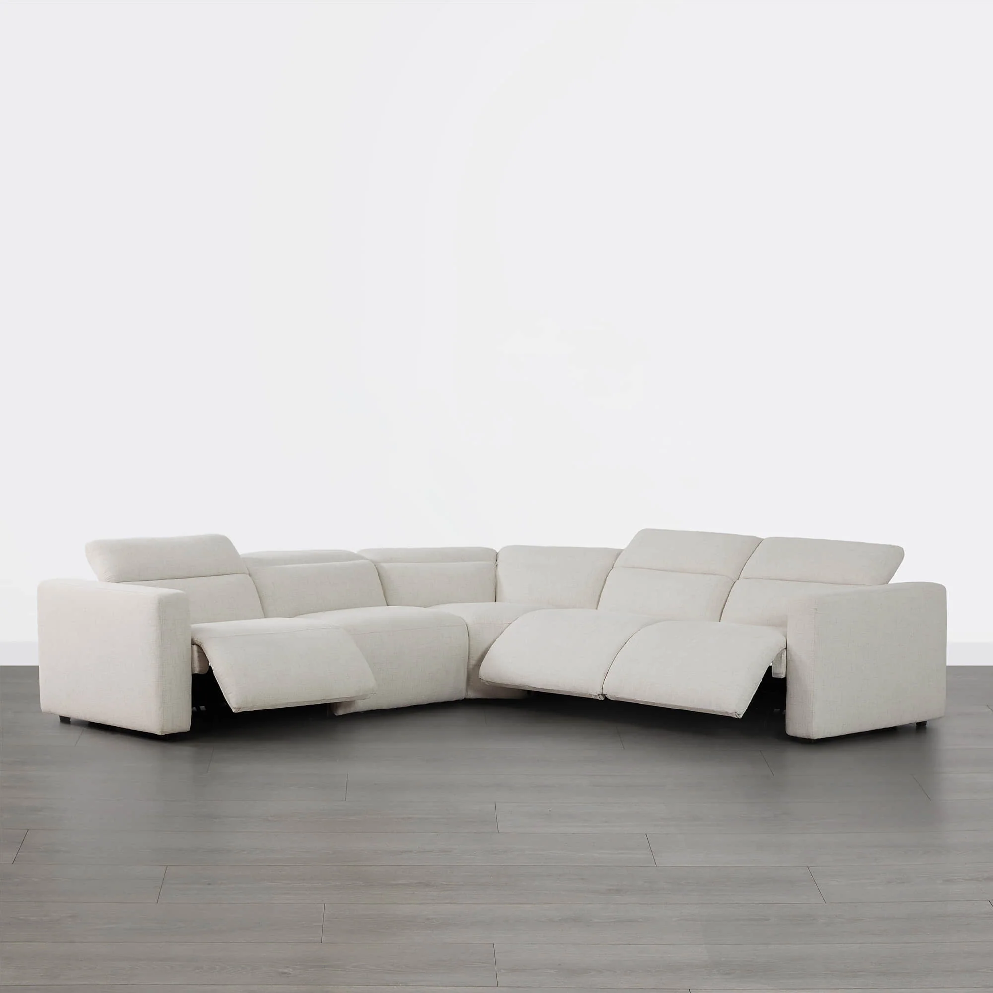 Oliver 5-Seat Wall-hugger Reclining Sectional Sofa with Power Headrest - Image 8