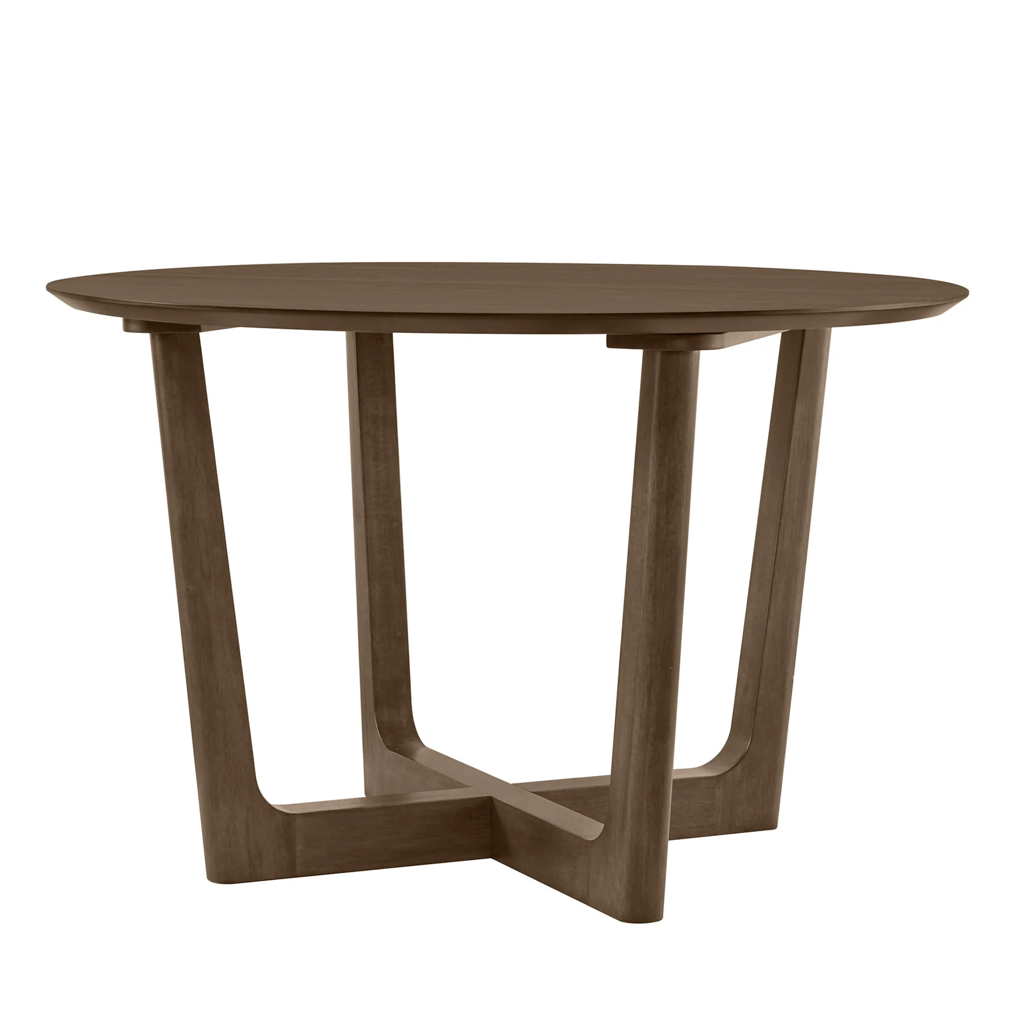 Rory Round Wood Cross-Base Dining Table - Image 8
