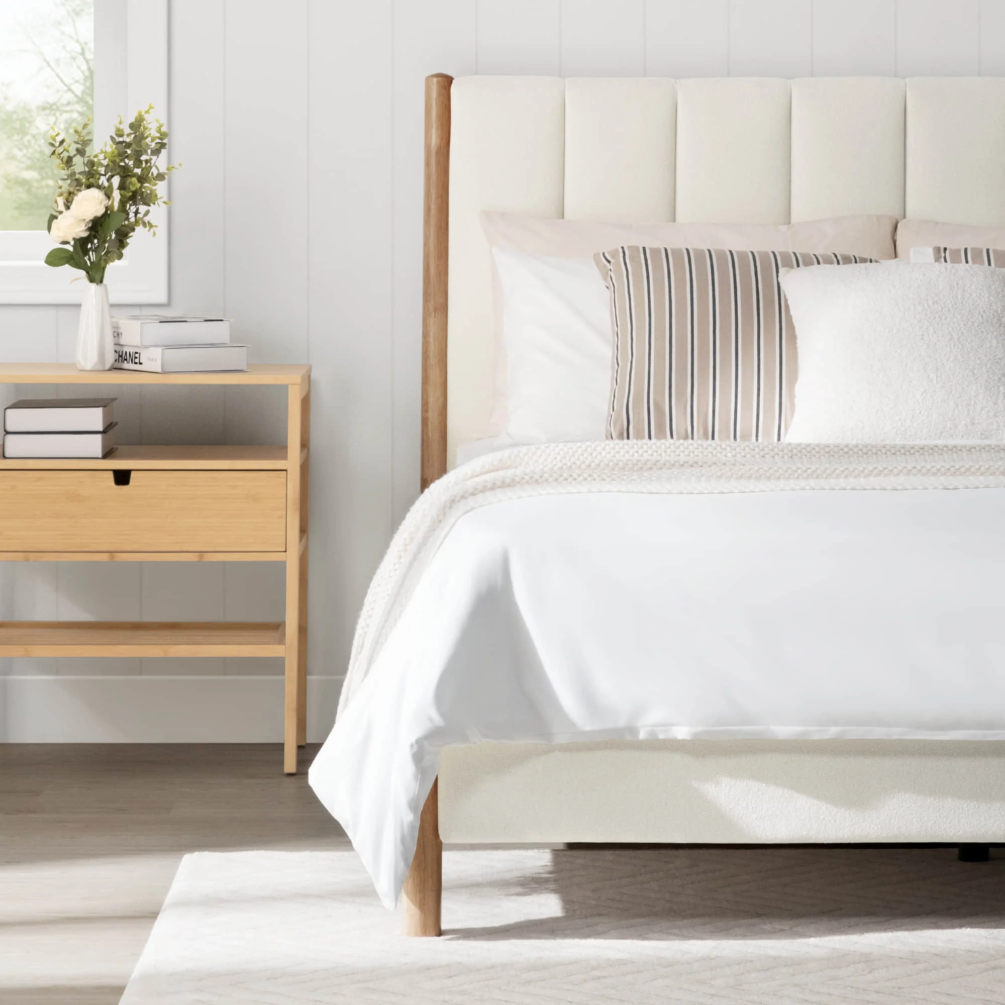 Serene Full Contemporary Upholstered Platform Bed - Image 12