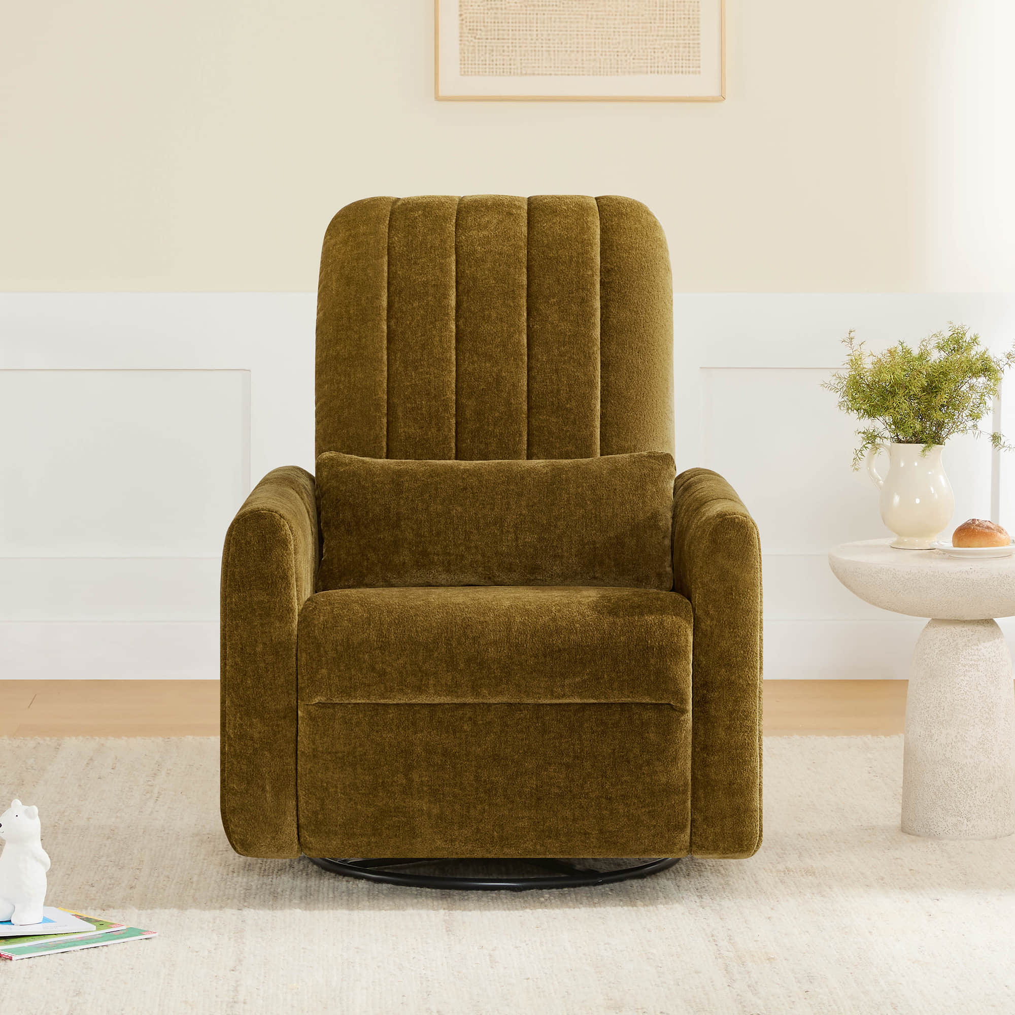 Shell Power Swivel Nursery Glider Recliner - Image 15
