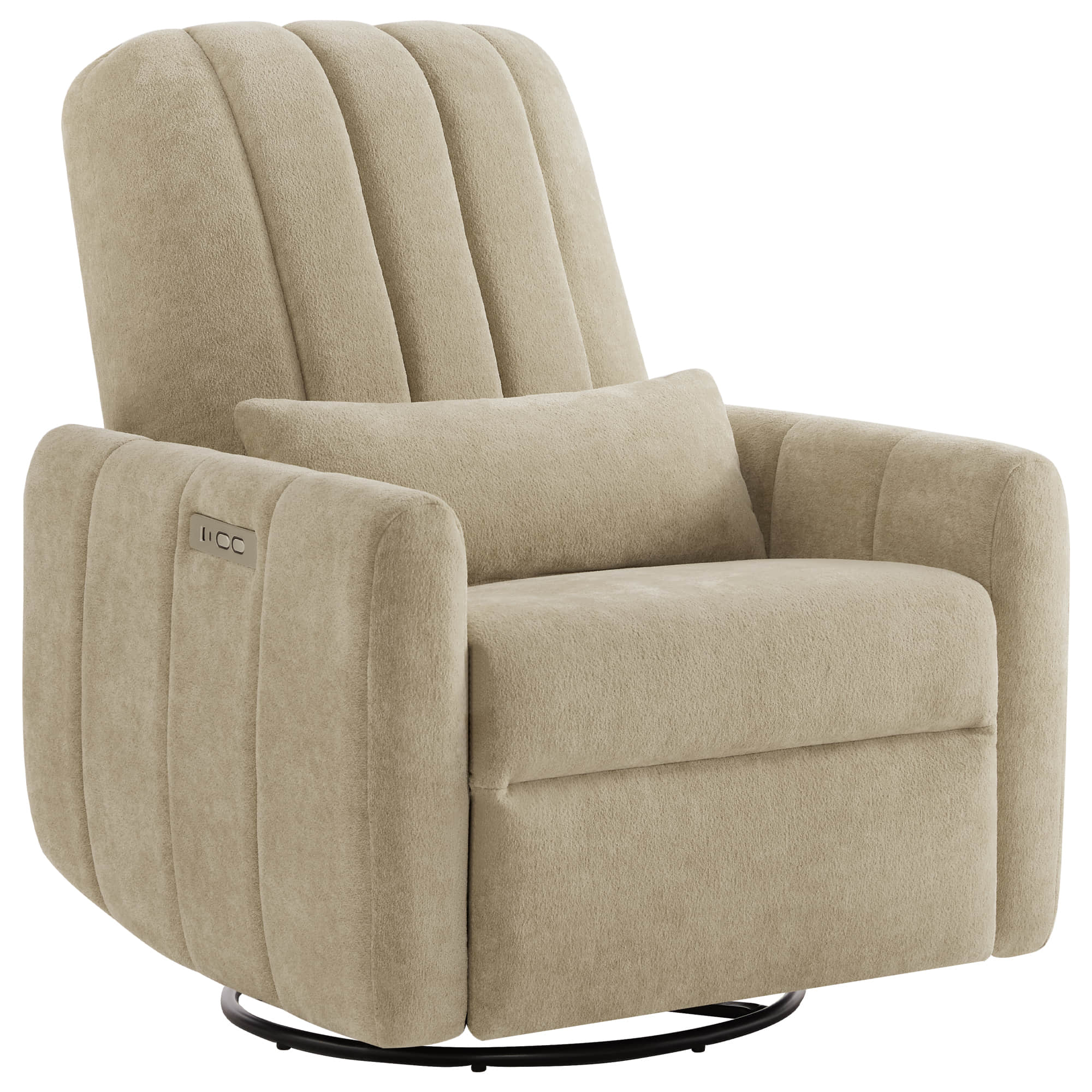 Shell Power Swivel Nursery Glider Recliner - Image 21