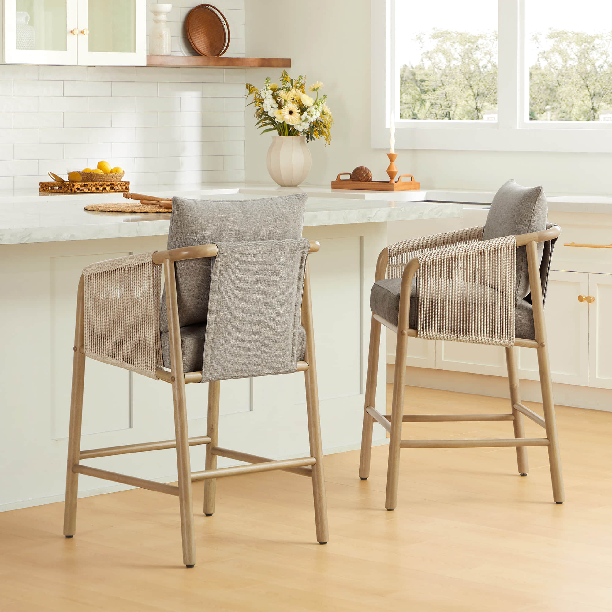 Sienna Modern Rope Counter Stools - Image 20