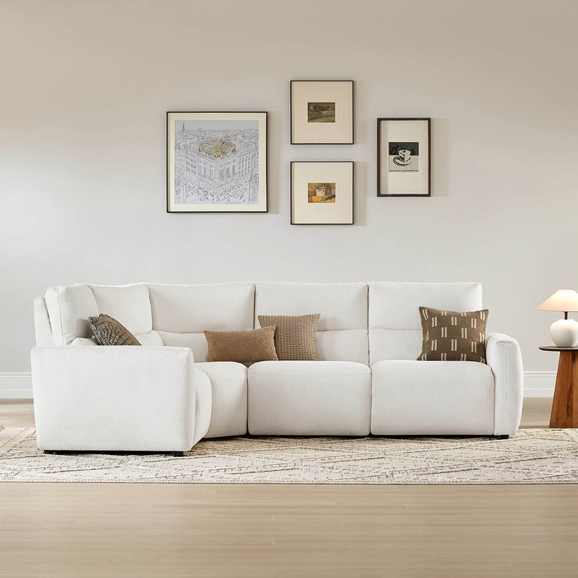 Skyline 4-Seat Zero Gravity Reclining Sectional sofa with Power Headrest - Image 5