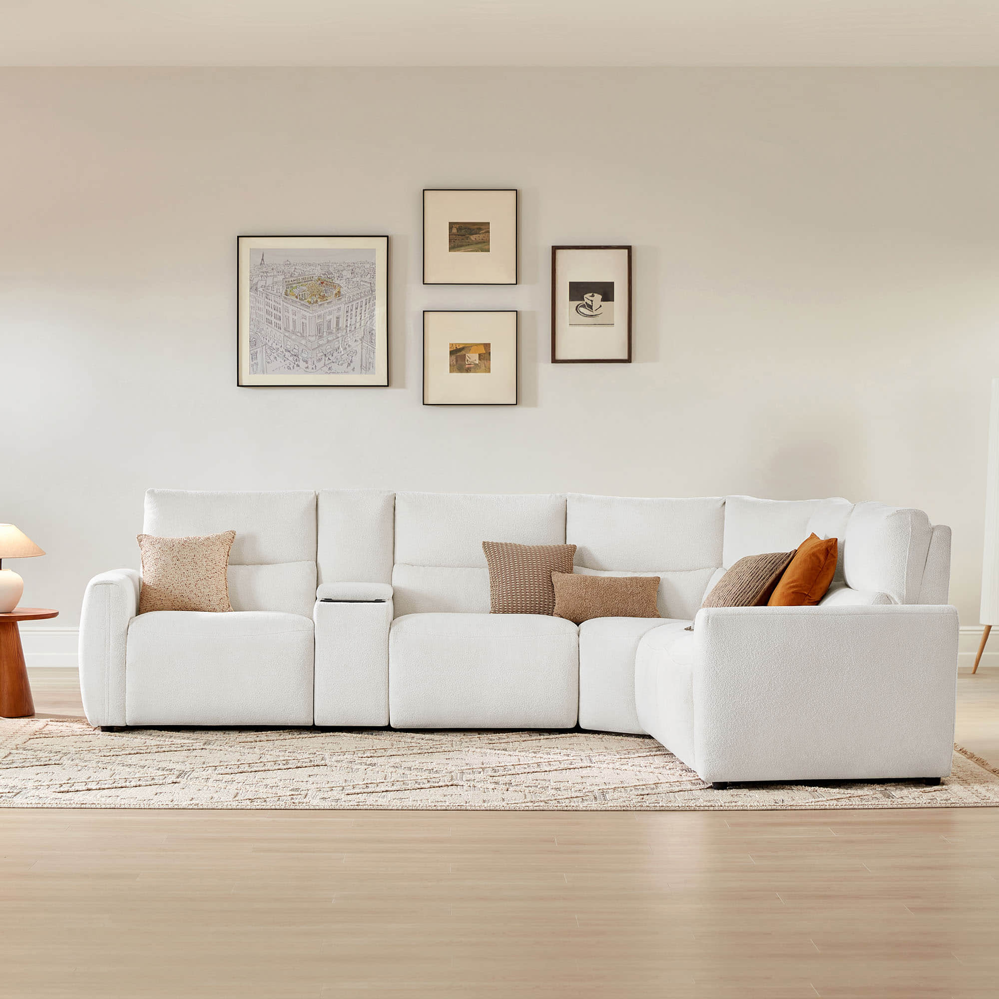 Skyline 5-Seat Zero Gravity Reclining Sectional sofa  with Power Headrest - Image 14