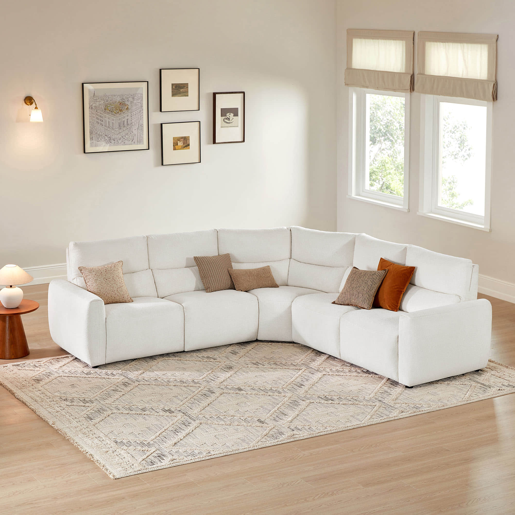 Skyline 5-Seat Zero Gravity Reclining Sectional sofa  with Power Headrest - Image 3