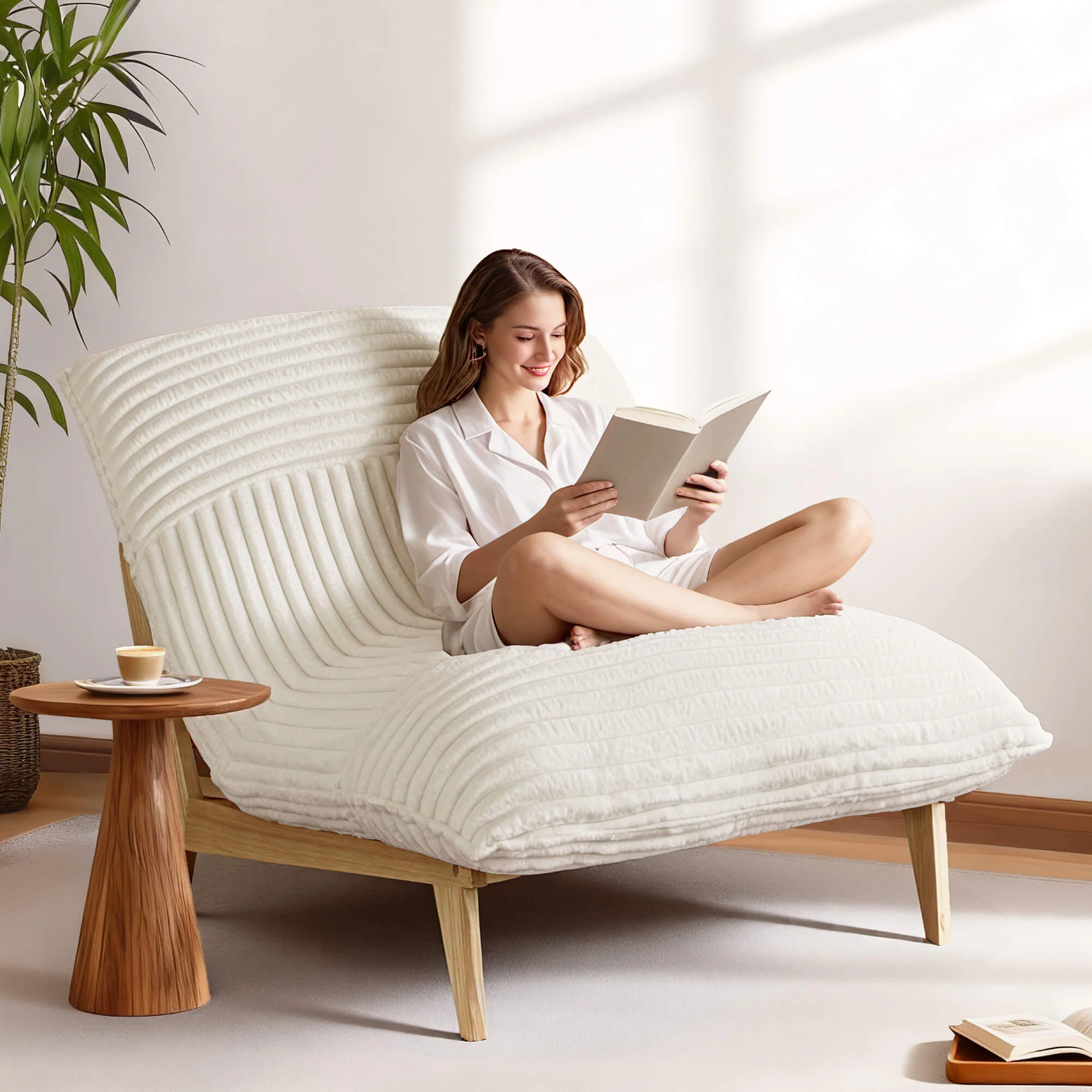 Snuggle Pod Over-sized Plush Accent Chair - Image 4