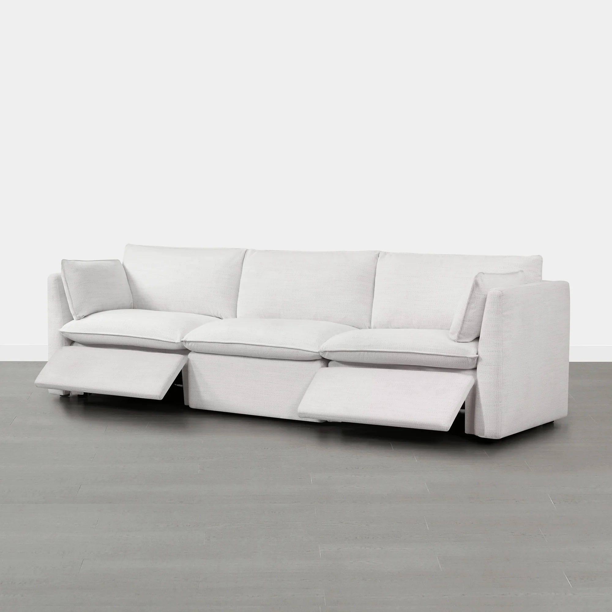 Sophia 3-Piece Feather Power Modular Sofa with Electric Footrests - Image 12