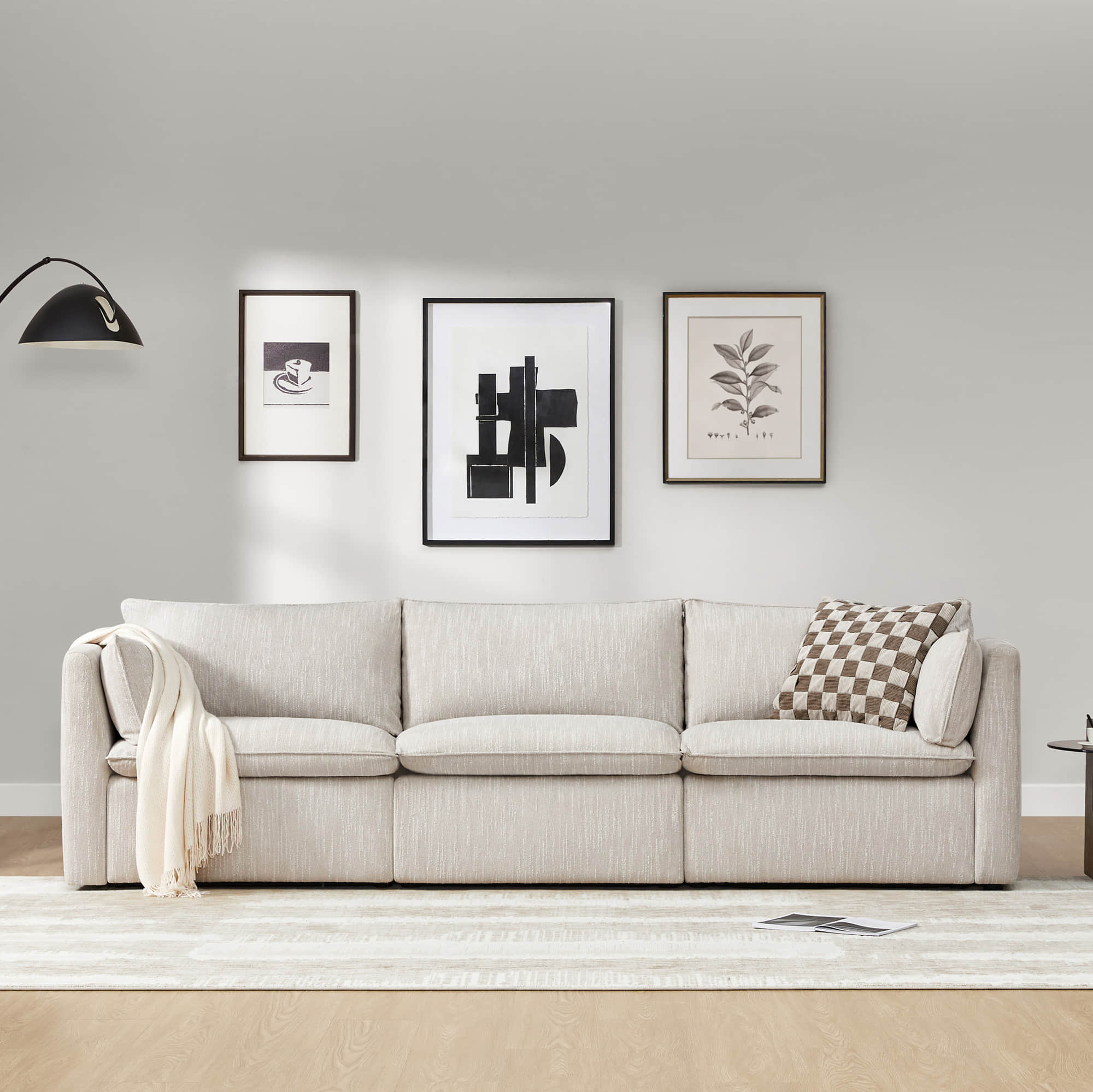 Sophia 3-Piece Feather Power Modular Sofa with Electric Footrests - Image 17